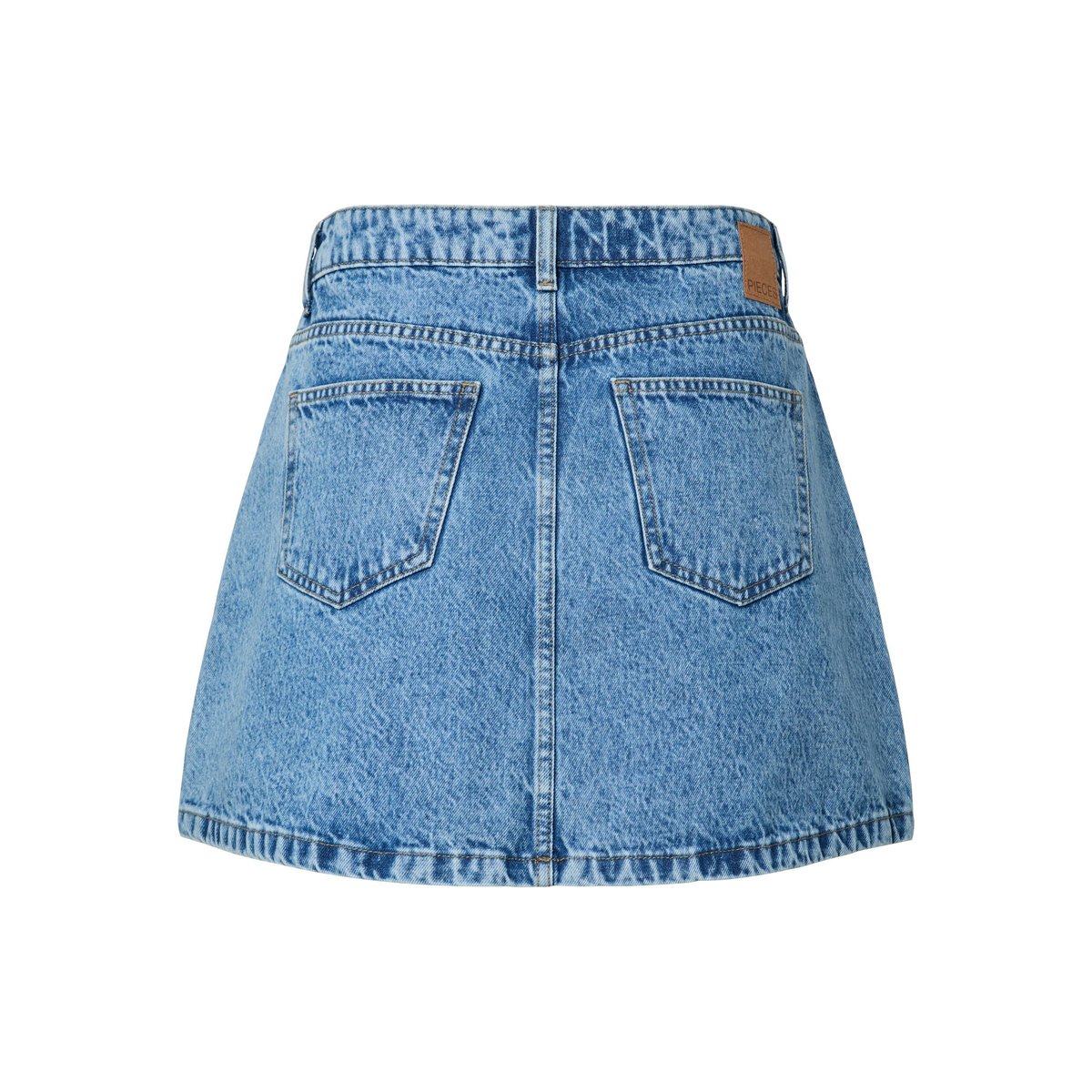 Mini-Jupe medium blue denim, PIECES