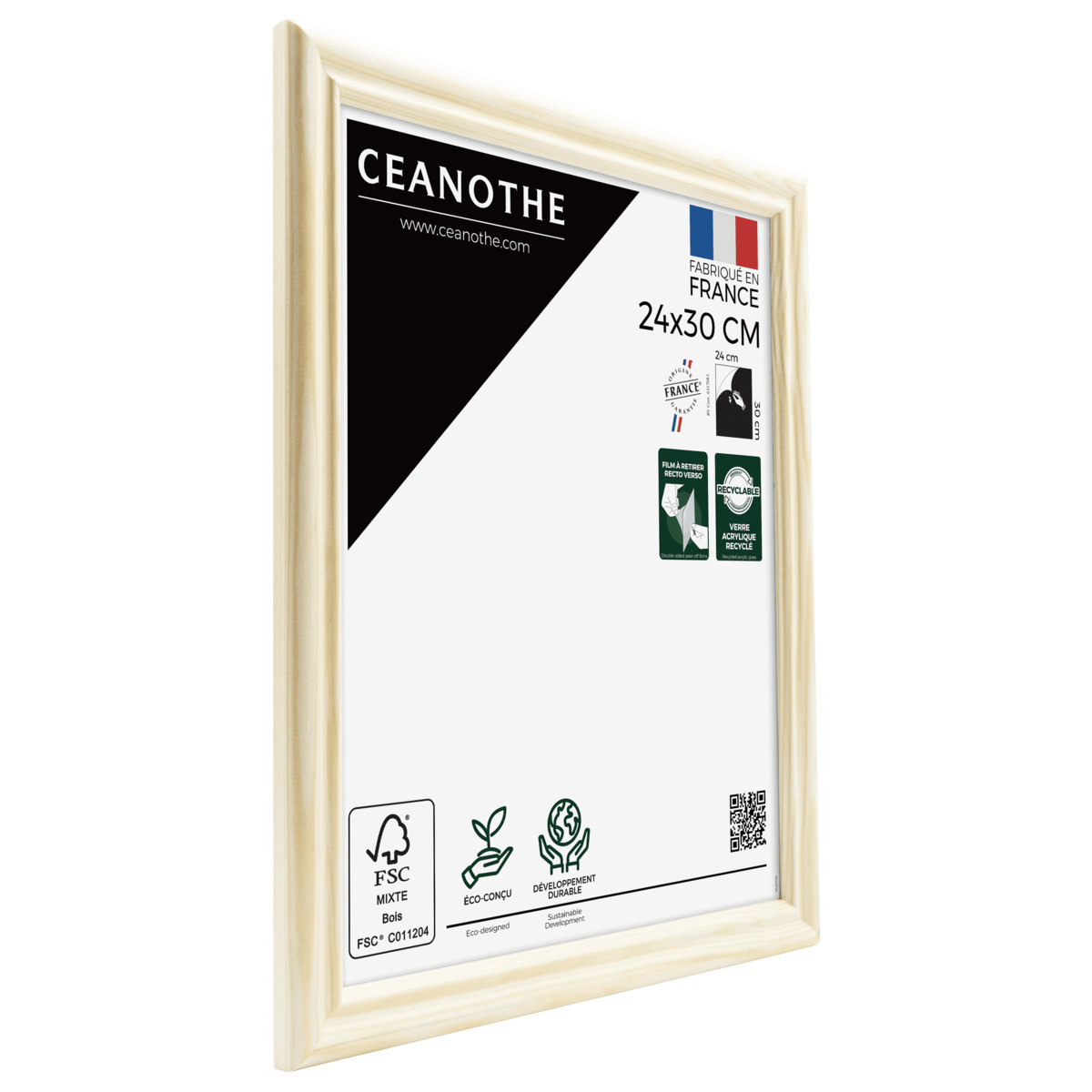 Cadre Photo En Bois Massif Fsc CIRCEE AUTHENTIC bois brut, CEANOTHE