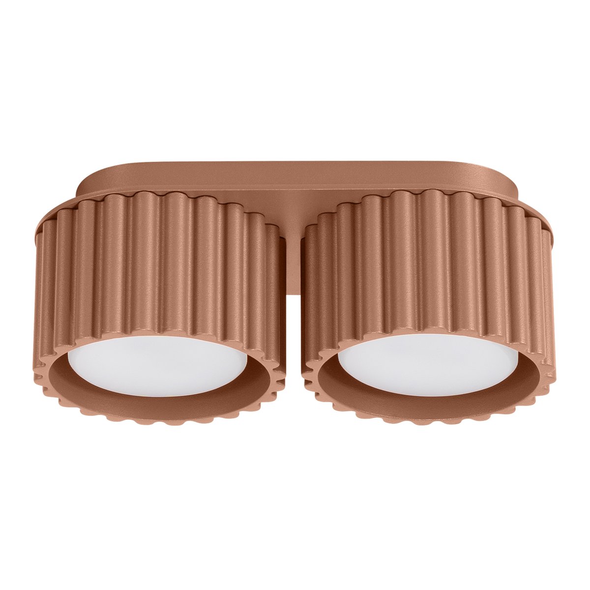 Plafonnier Aluminium Moka Gx53 2 Aura marron, EDEN