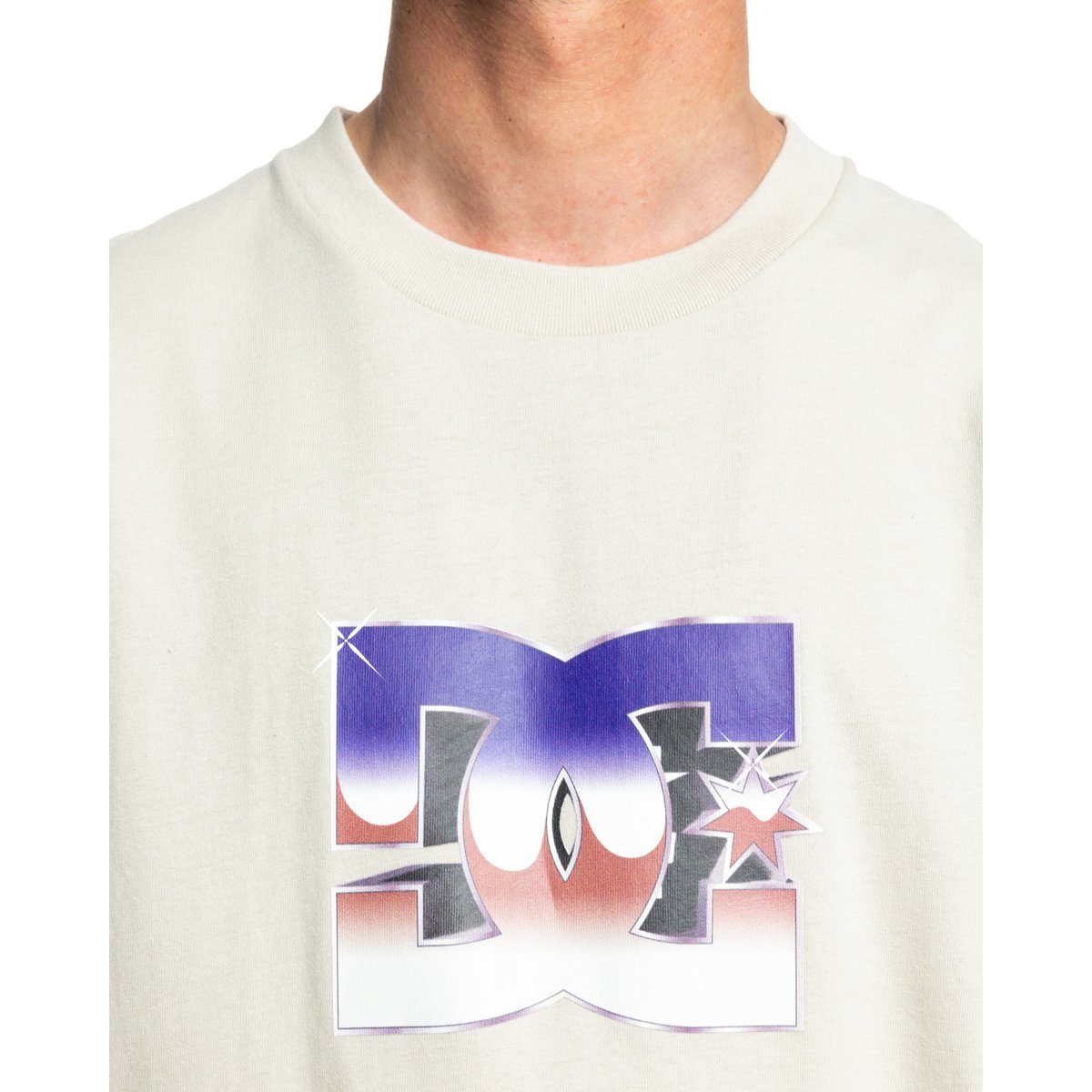 T-shirt à manches courtes METALLIC STAR. gris pelican, DC SHOES