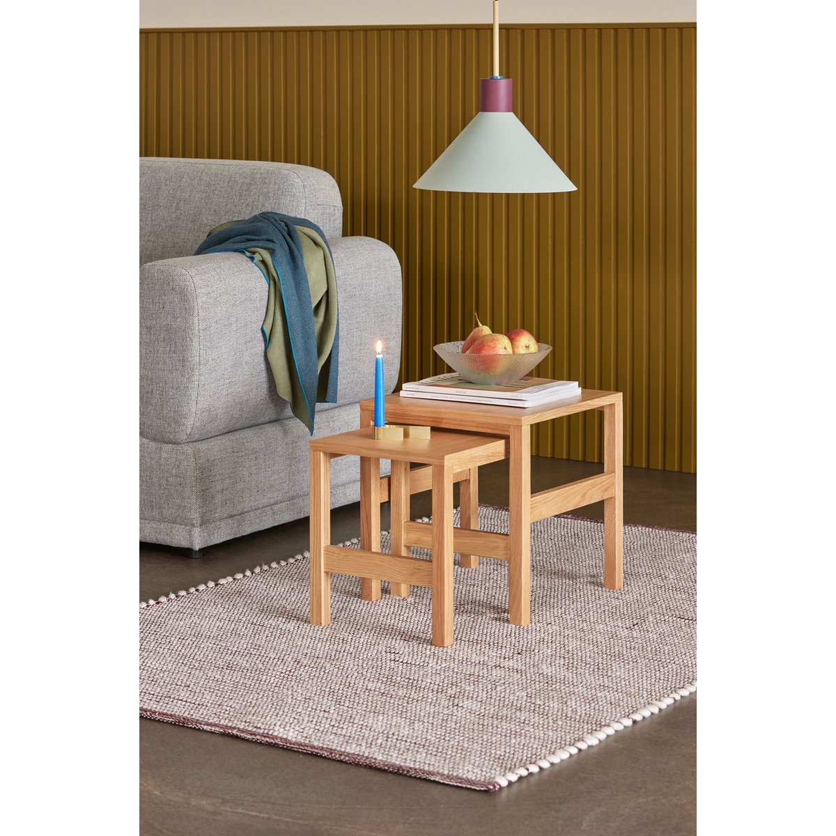 Chandelier en fer ROLL laiton, HUBSCH