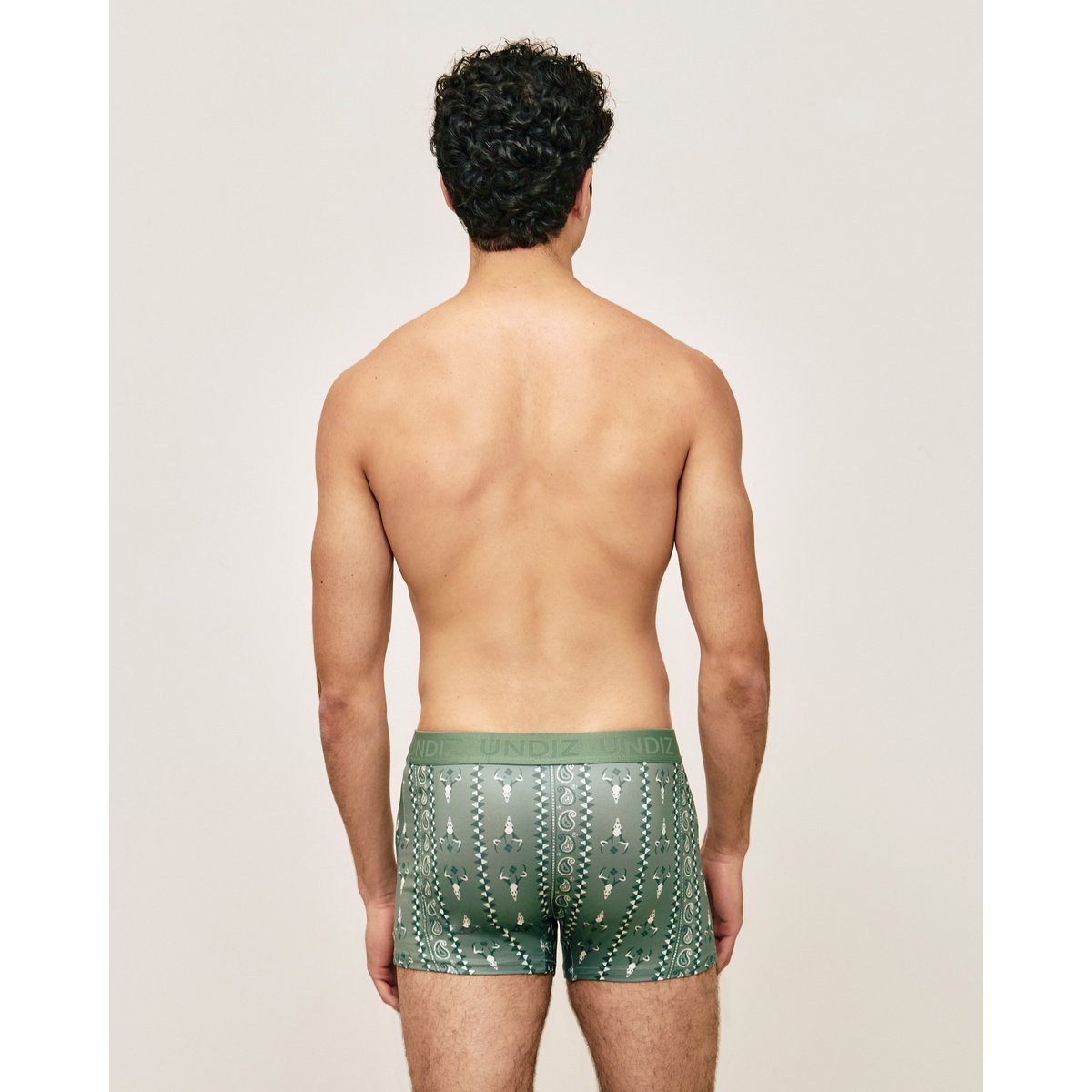 Boxer microfibre REPEATIZ CORN vert, UNDIZ