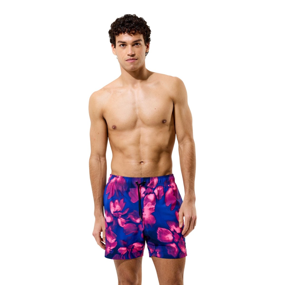 Short de bain à taille élastiquée motif/style floral REDONDO EDGE VOLLEY bleu / violet, SPEEDO