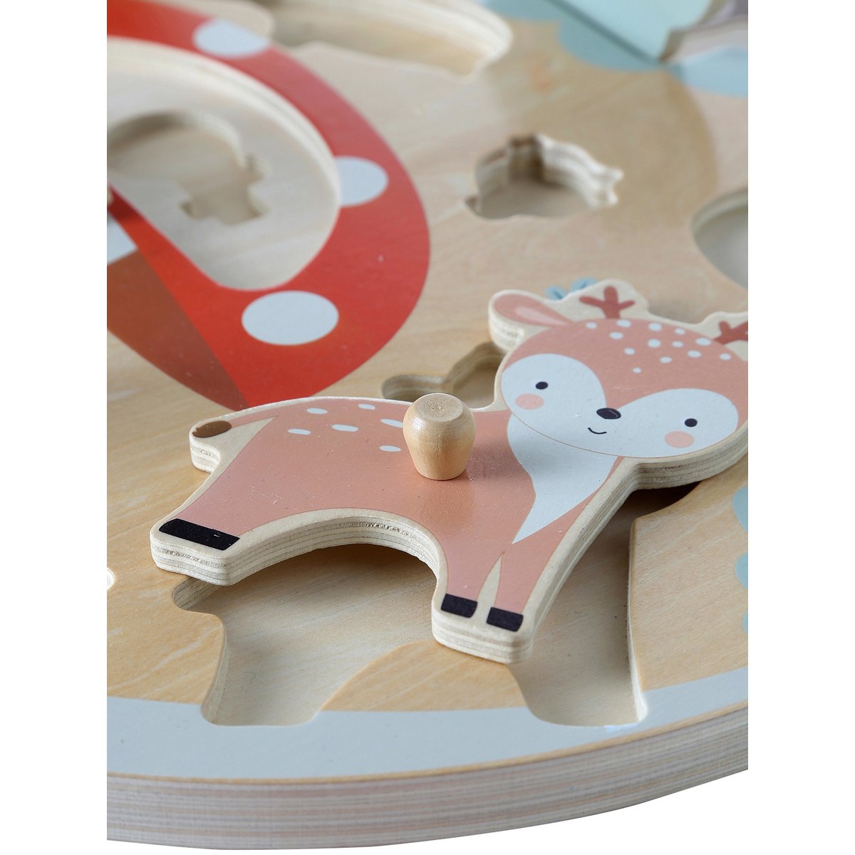 Planche multi-puzzles en bois FSC® HAPPY FOREST beige, VERTBAUDET