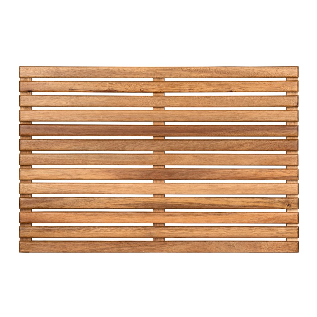 Caillebotis de douche en bois d'acacia bois, WENKO