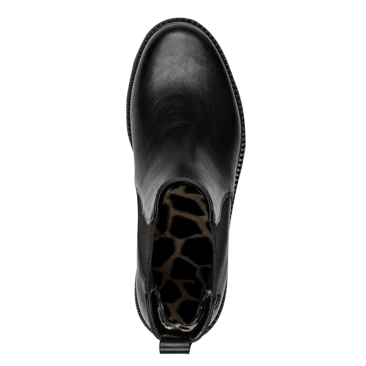 Bottine Chelsea talon bloc noir, TAMARIS