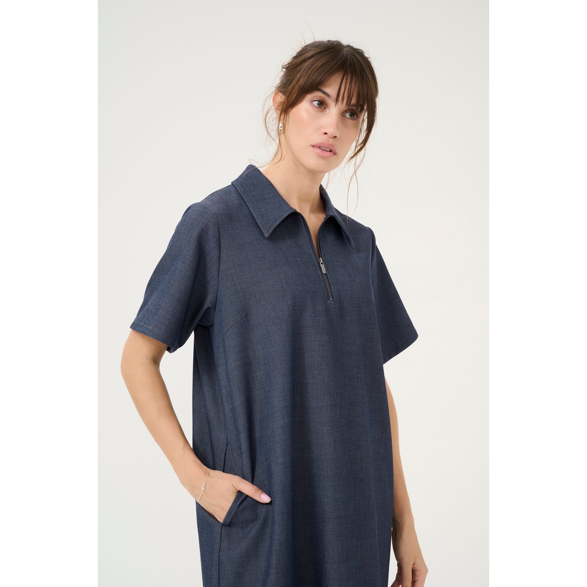 Dress bleu blue denim, CULTURE
