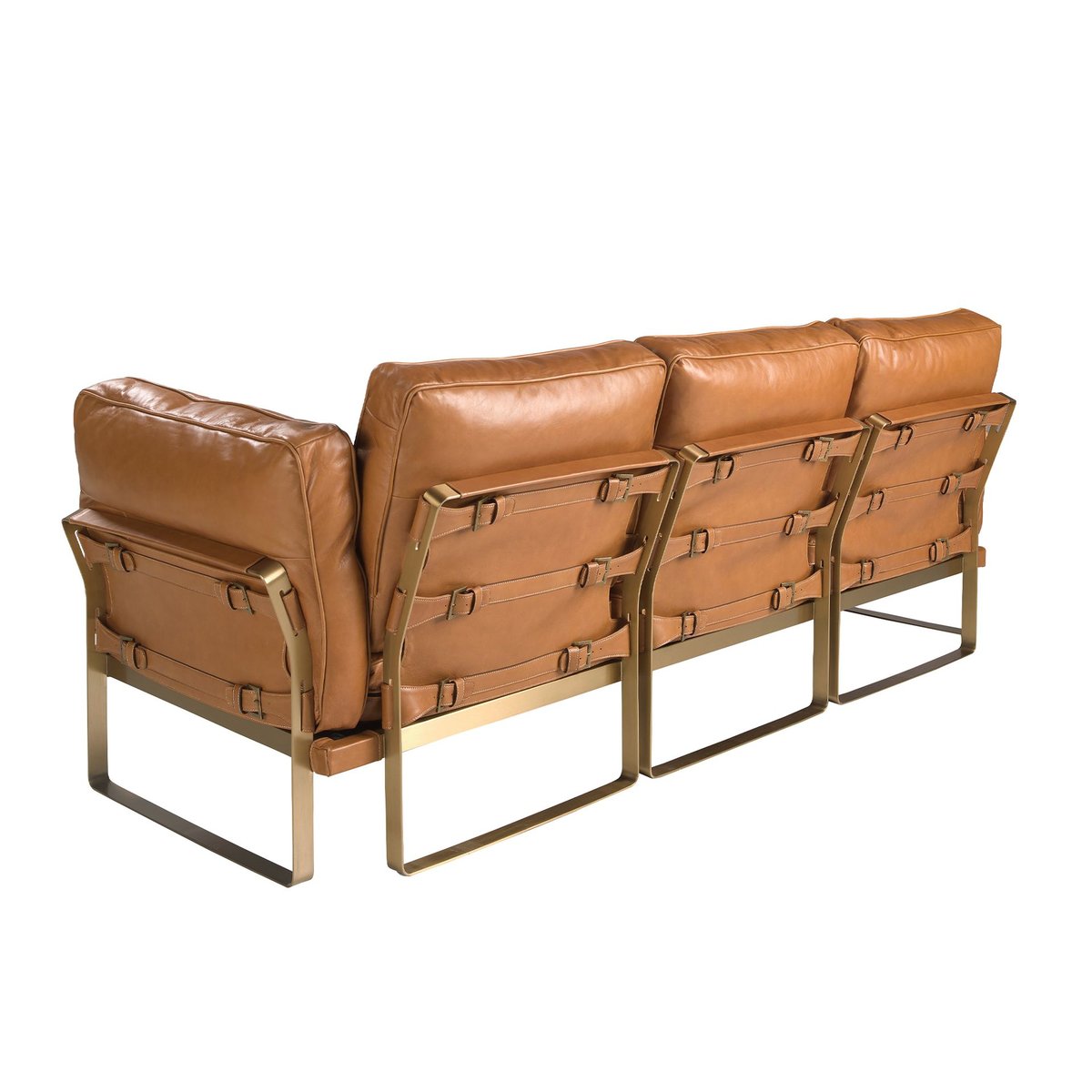 Canapé en cuir camel | or, ANGEL CERDA