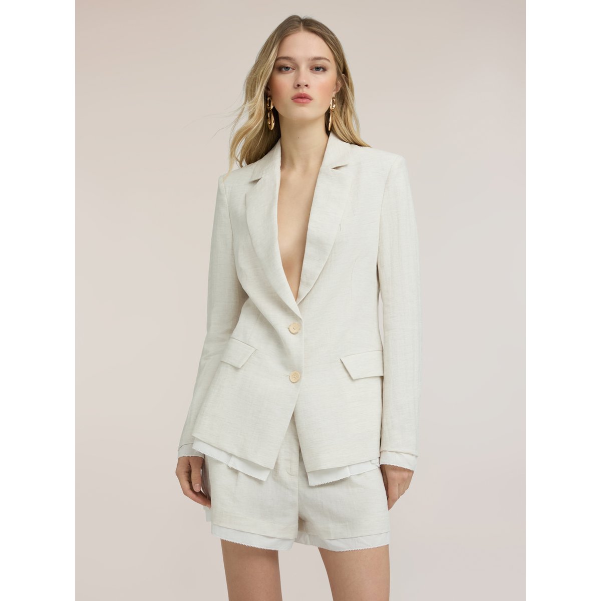 Blazer structuré blanc, MOTIVI