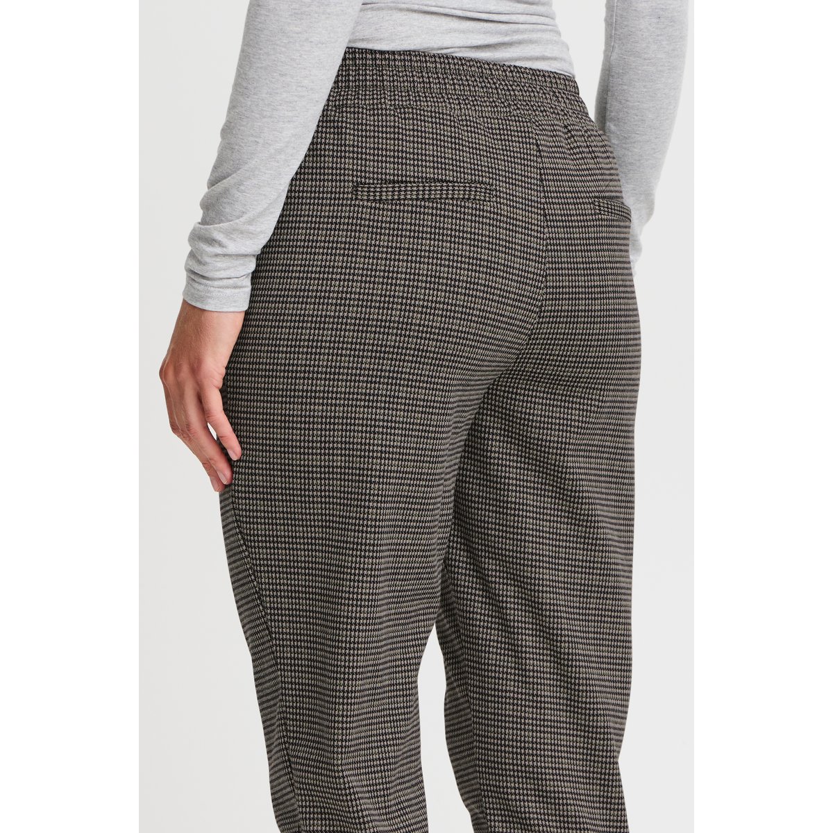 Pantalon coupe droite, longueur cheville noir black mix, B.YOUNG