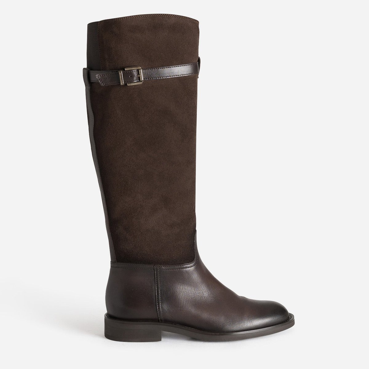 Botte Plate en cuir CORALIE chocolat, ERAM