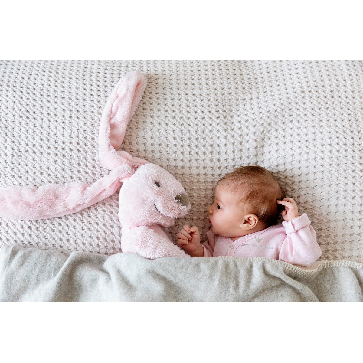 Peluche Lapin Richie 58 cm rose clair, HAPPY HORSE