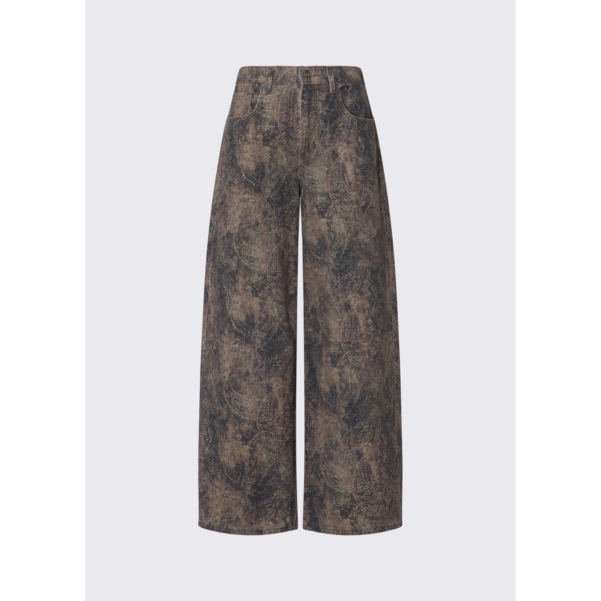 Pantalon boy avec imprimé paillettes marron, LIU JO