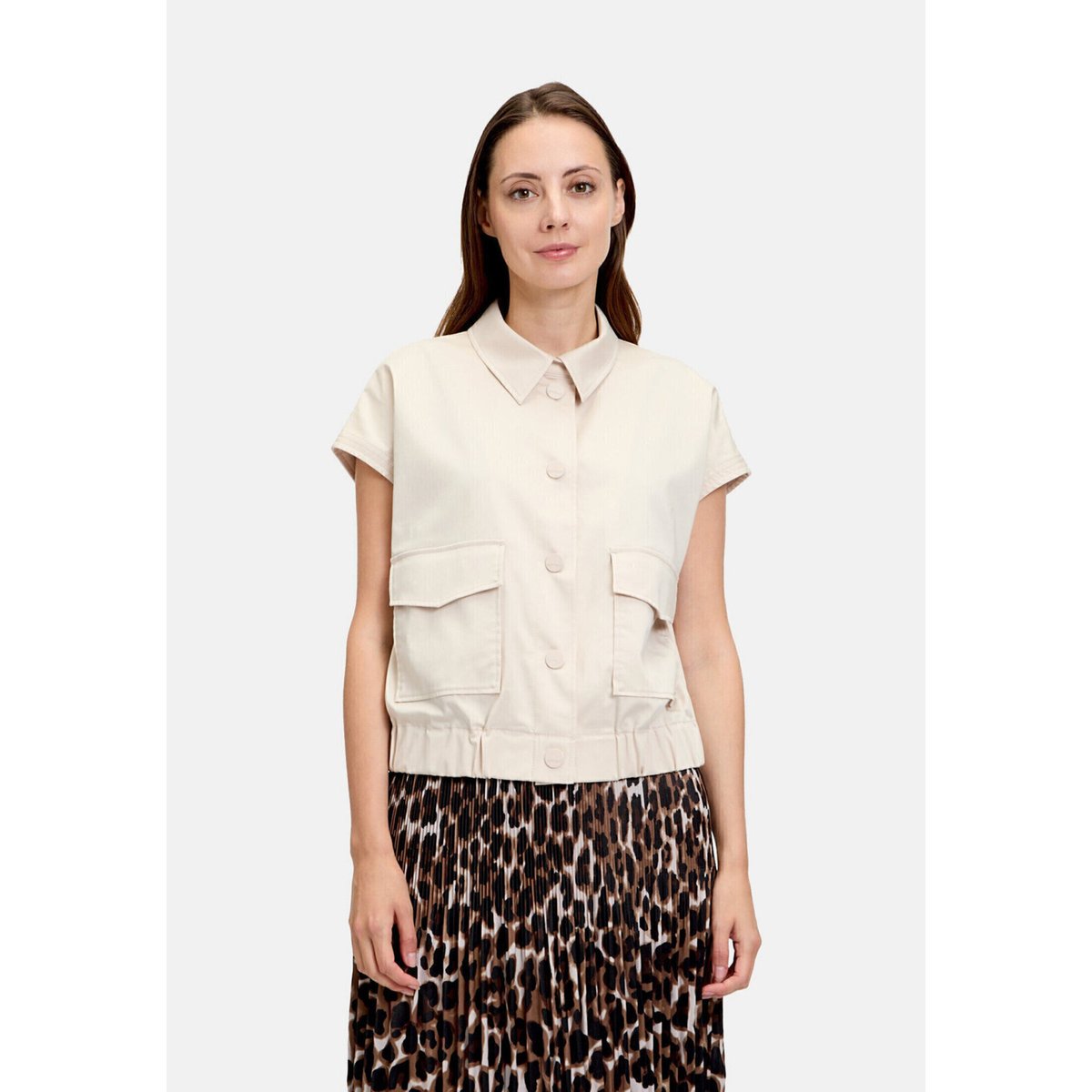 Veste sans manches d'été à col gris, BETTY & CO