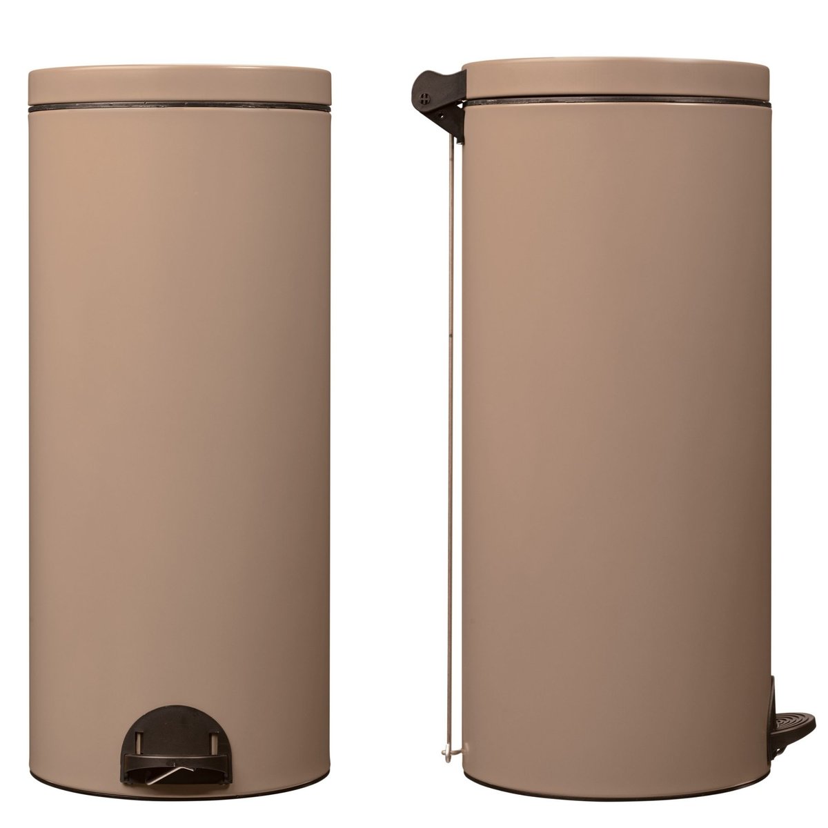 Poubelle de cuisine à pédale 30L Fabriqué en France - ELORA moka, ROSSIGNOL