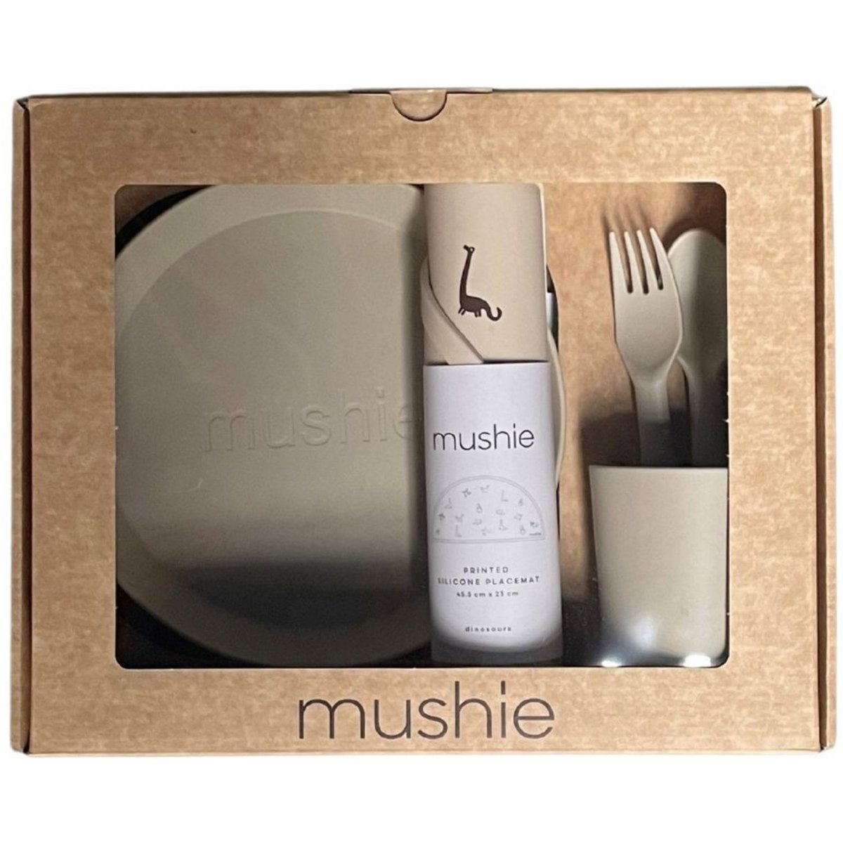 Coffret repas Round beige, MUSHIE