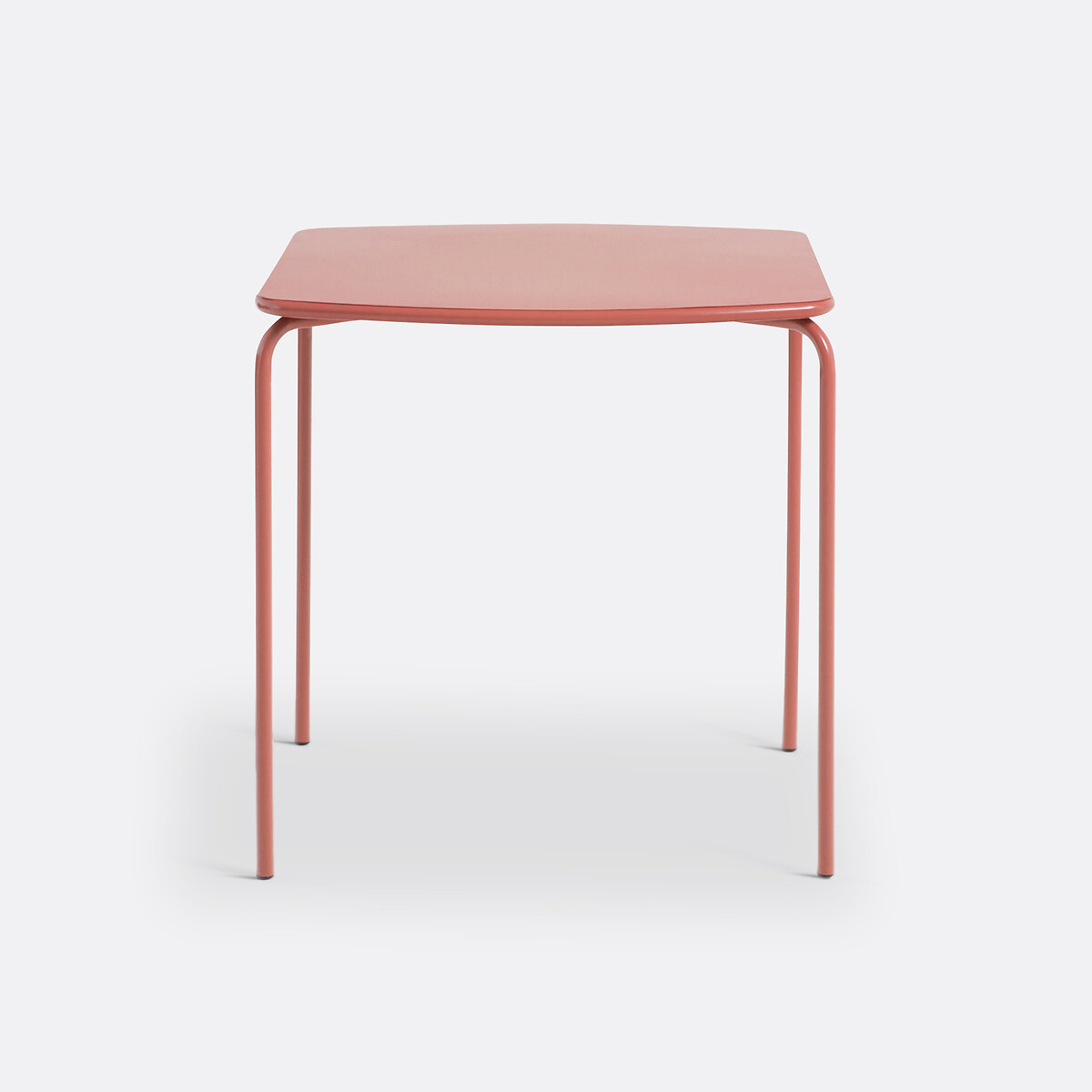 Table de jardin carrée en métal acier, Dune terracotta, LA REDOUTE INTERIEURS