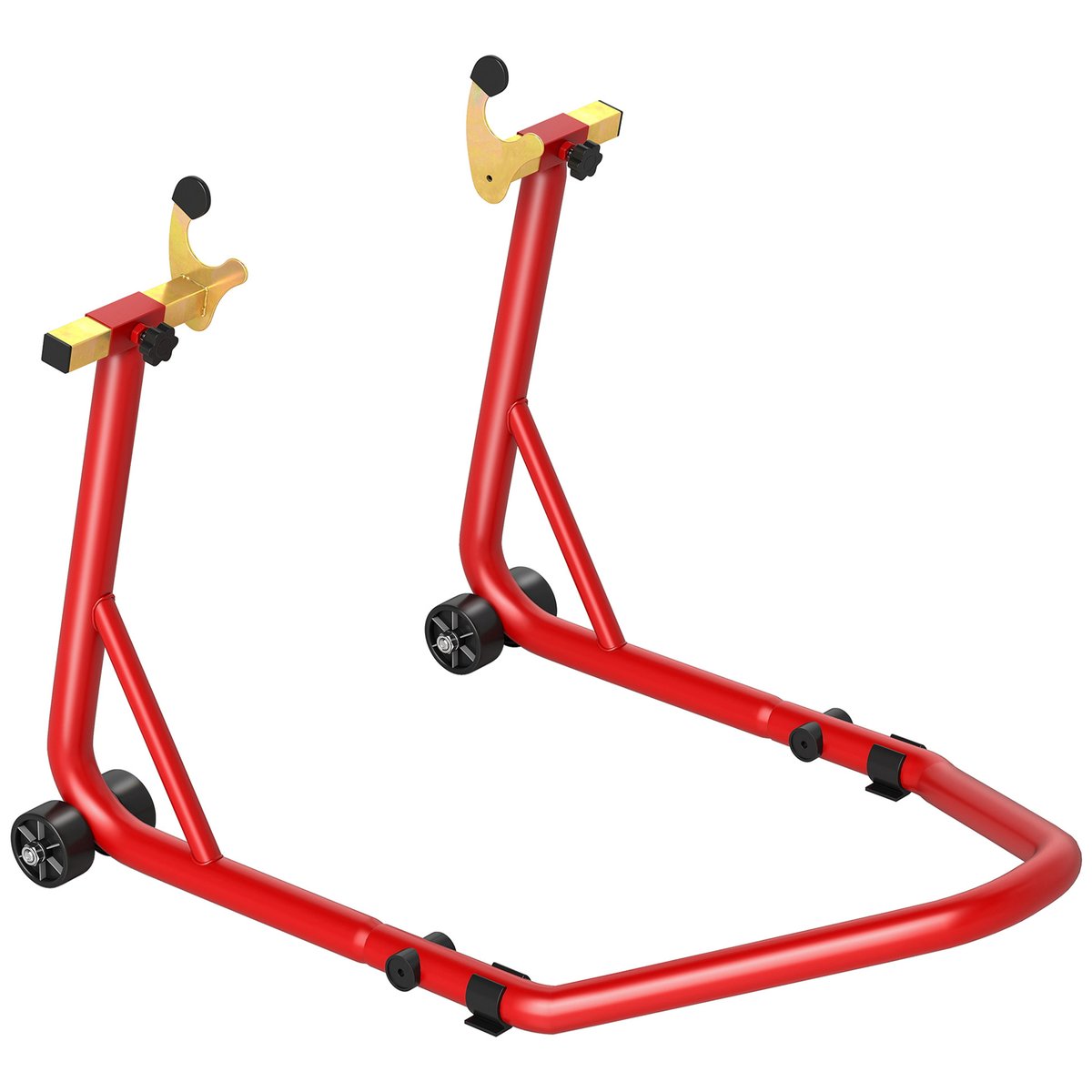 Support pour moto Acier Rouge rouge, HOMCOM