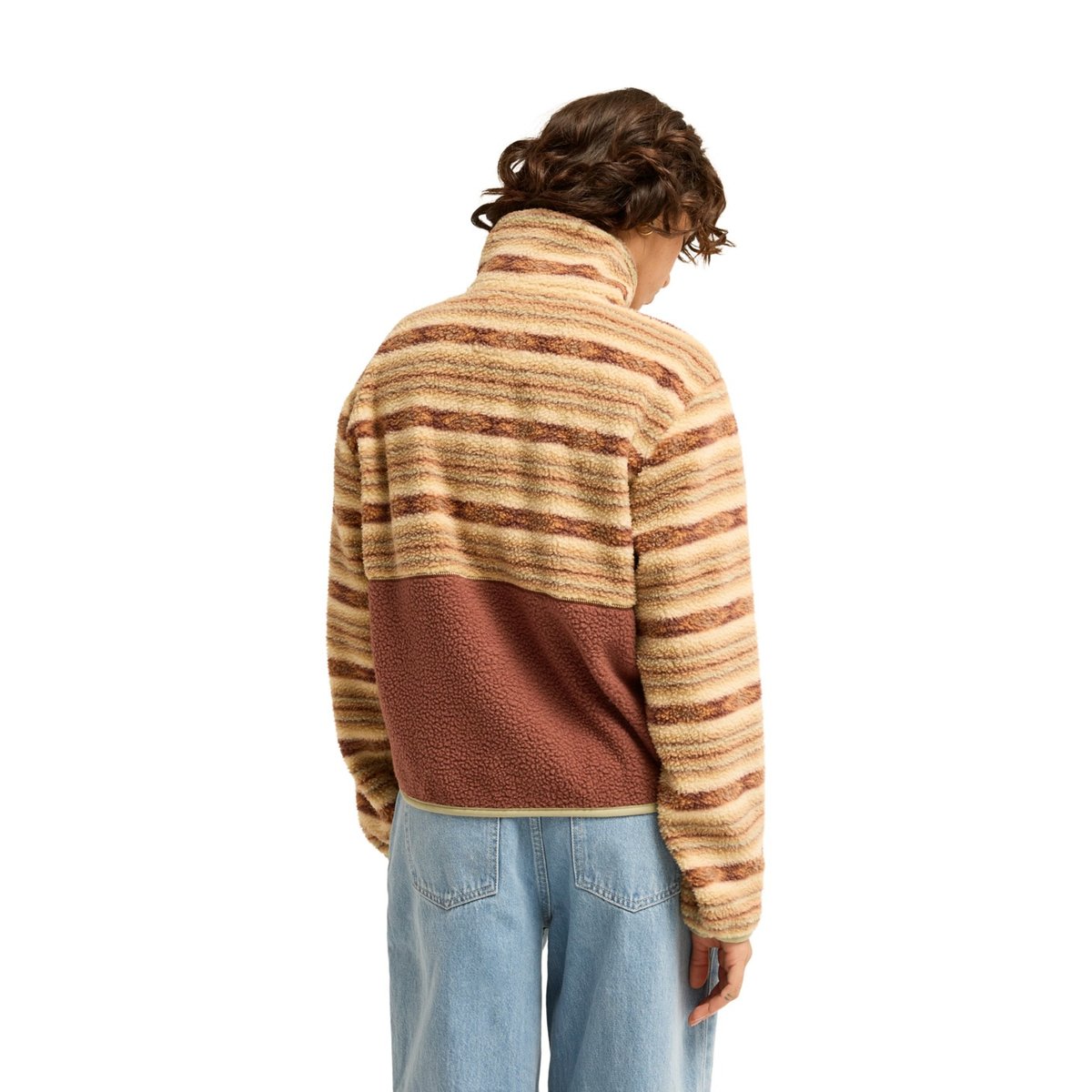 Polaire zippée en sherpa ROCK JETTY marron espresso, BILLABONG