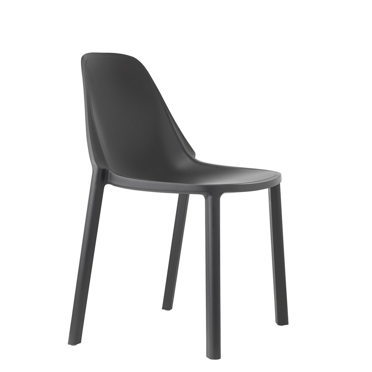Chaise design empilable, PIU gris, SCAB DESIGN