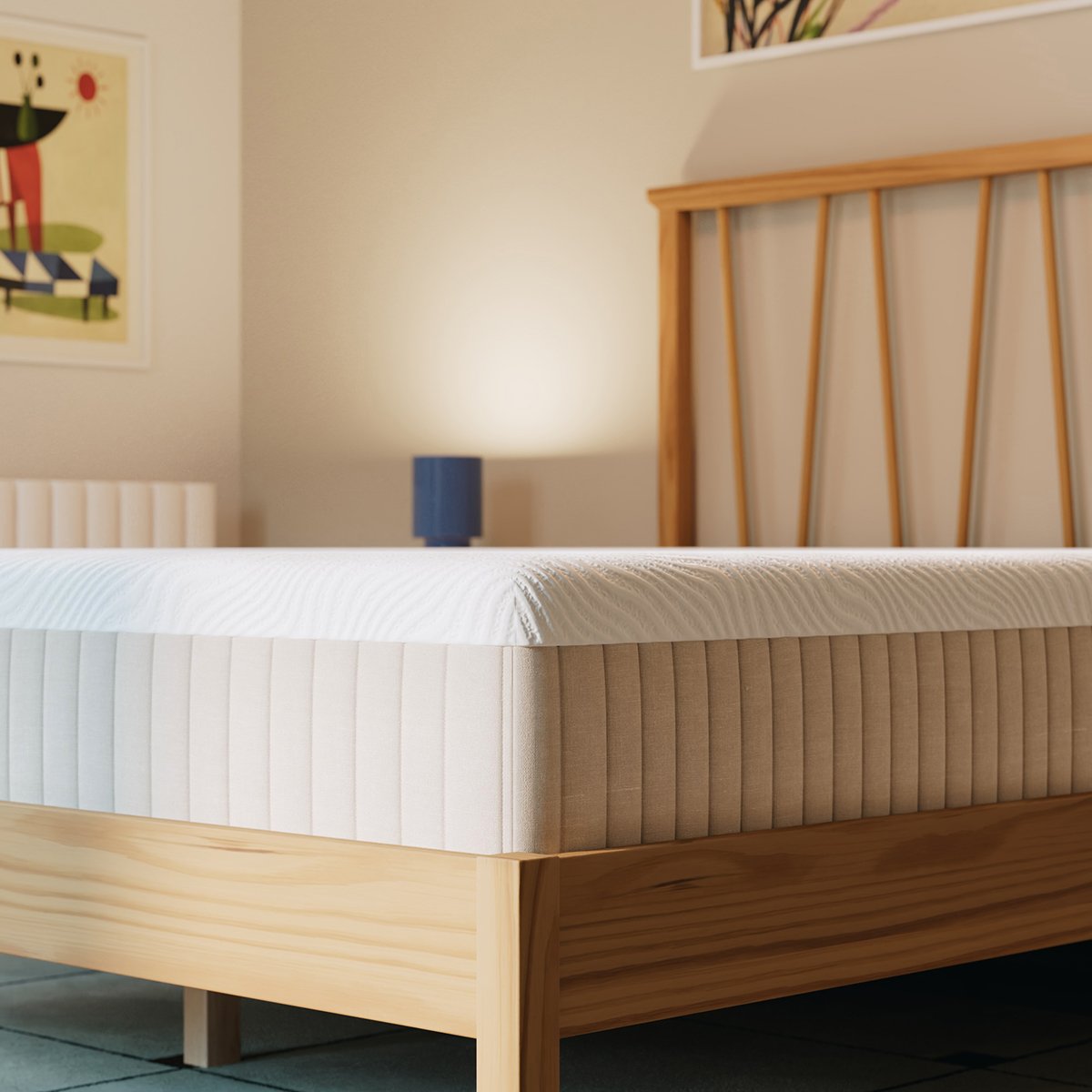 Matelas Latex Hybride blanc, SLOME