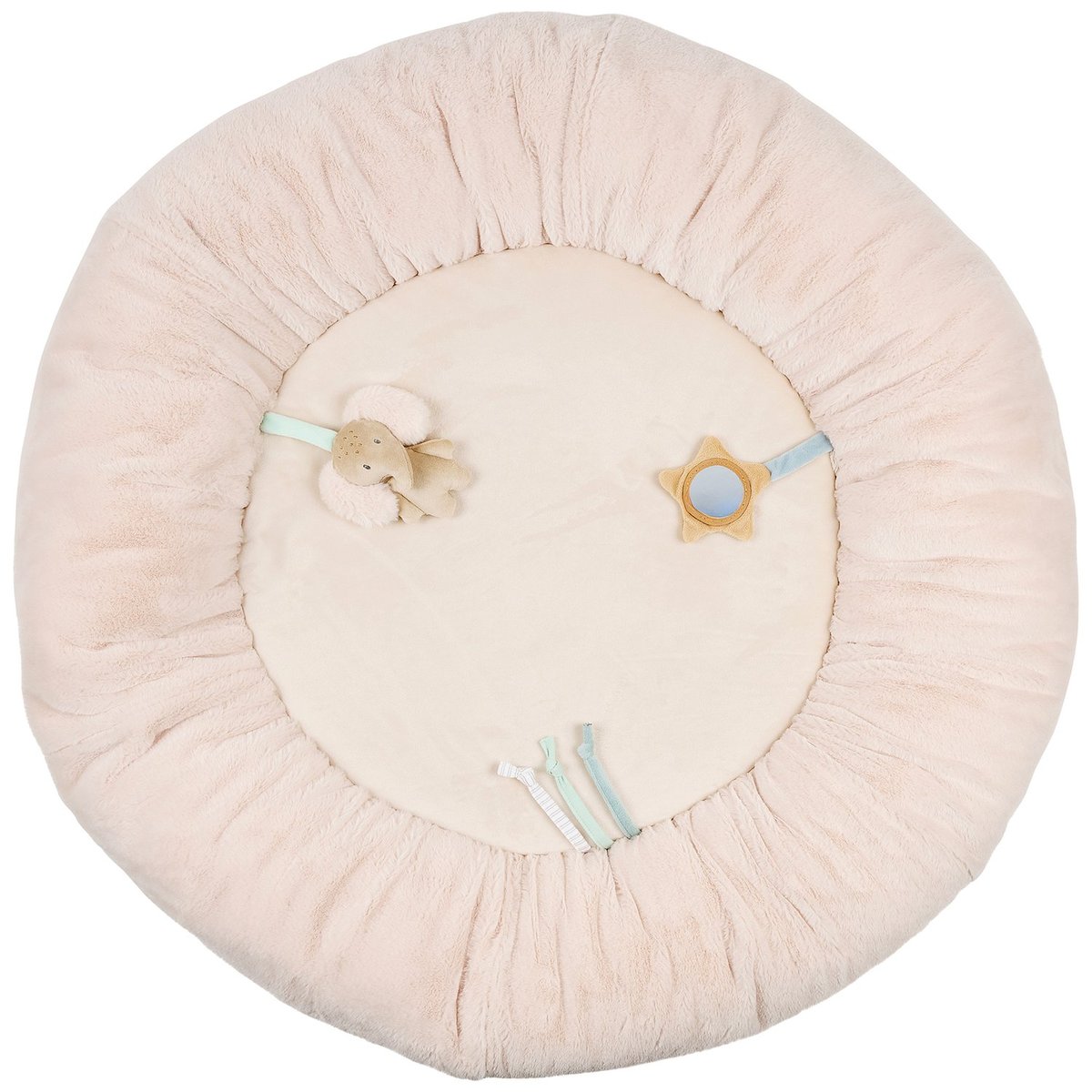 Tapis d'éveil avec arches Ernest, Flo et Oli marron, écru, NATTOU