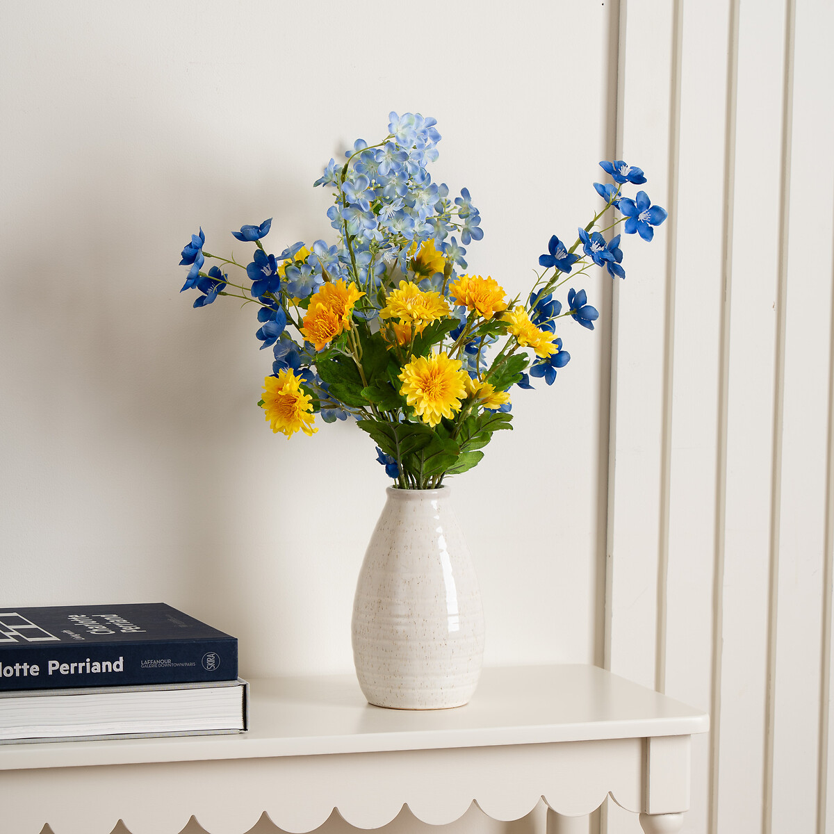 55cm Blue & Yellow Floral Arrangement yellow, SO'HOME