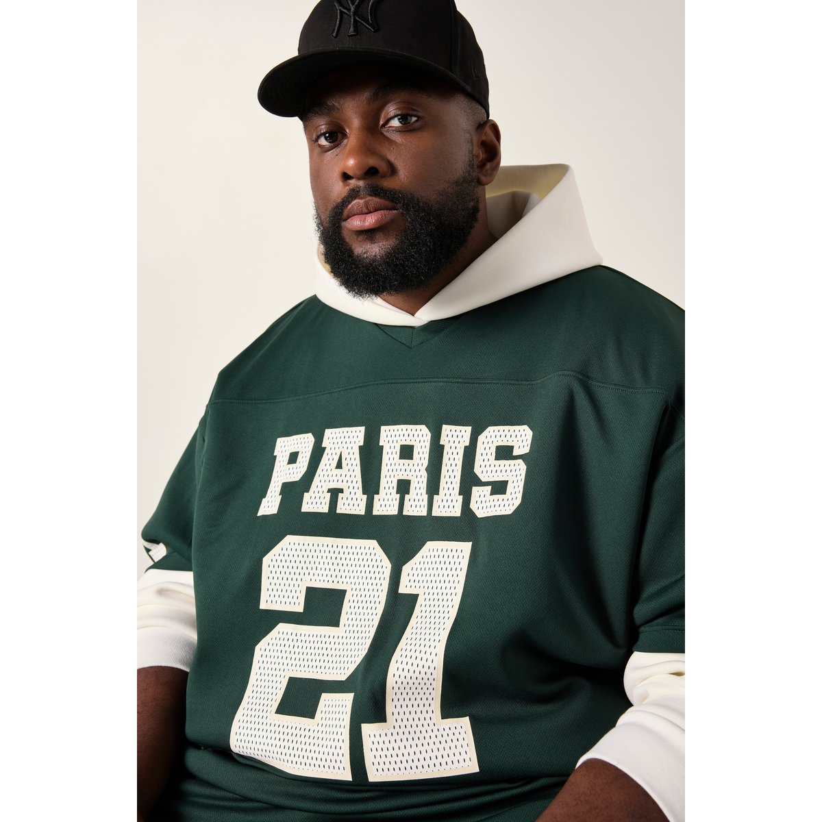 T-shirt en mesh vert foncé, STHUGE