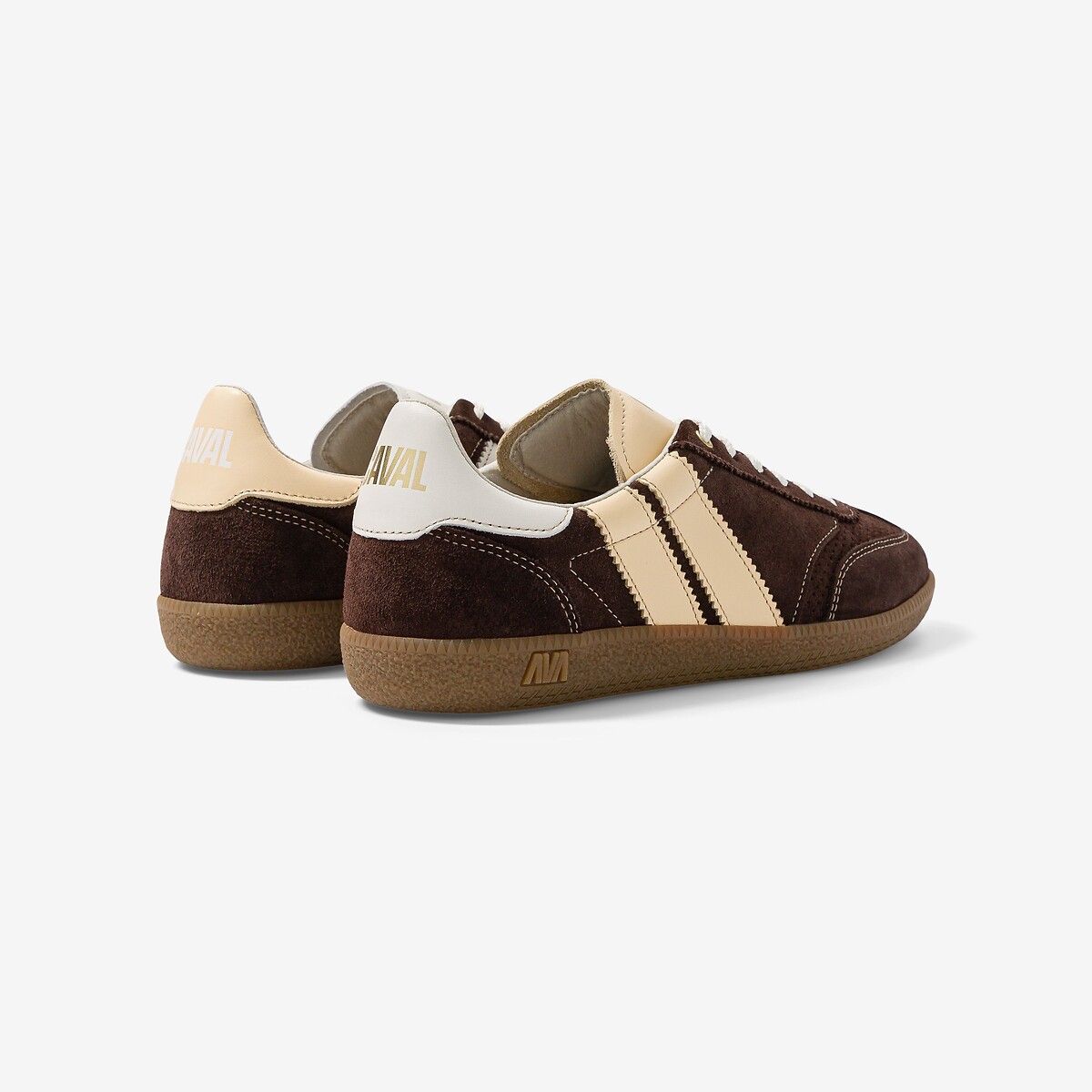 Baskets en cuir suédé Pulse marron, CAVAL