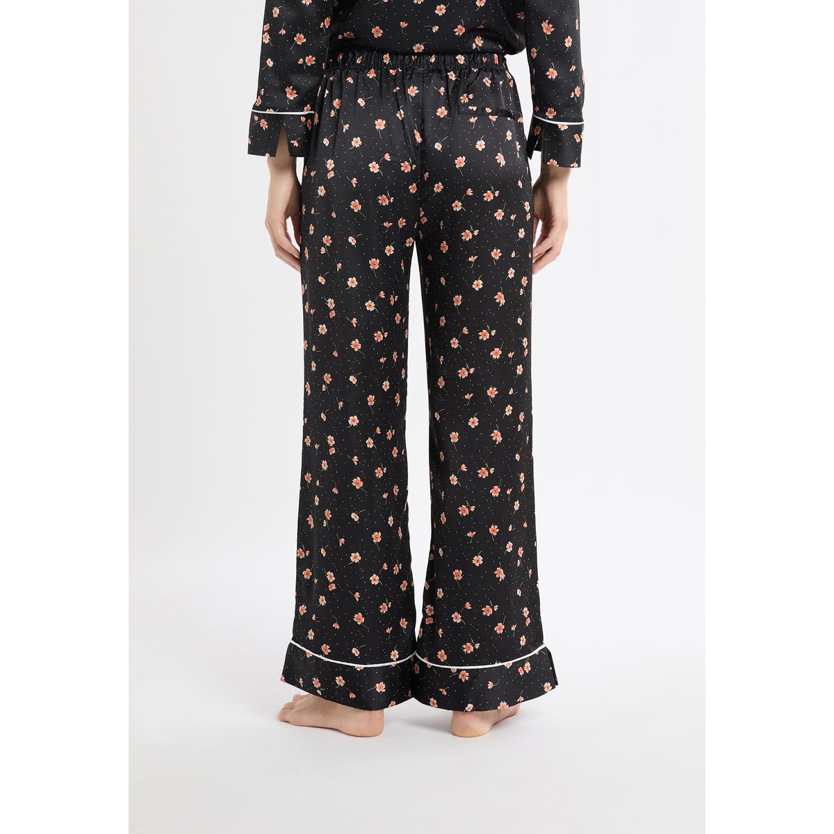 Pantalon de pyjama à motifs fleurs en satin MEDRA multicolore, ETAM