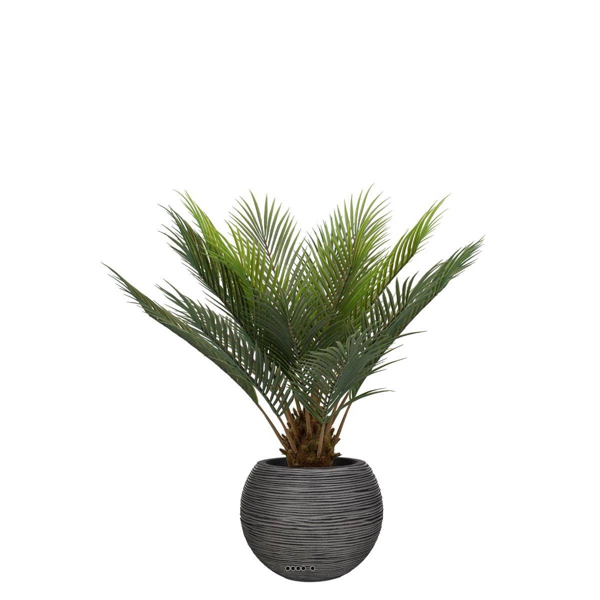 Palmier Cycas artificiel en pot, H 60 cm vert, ARTIFICIELLES