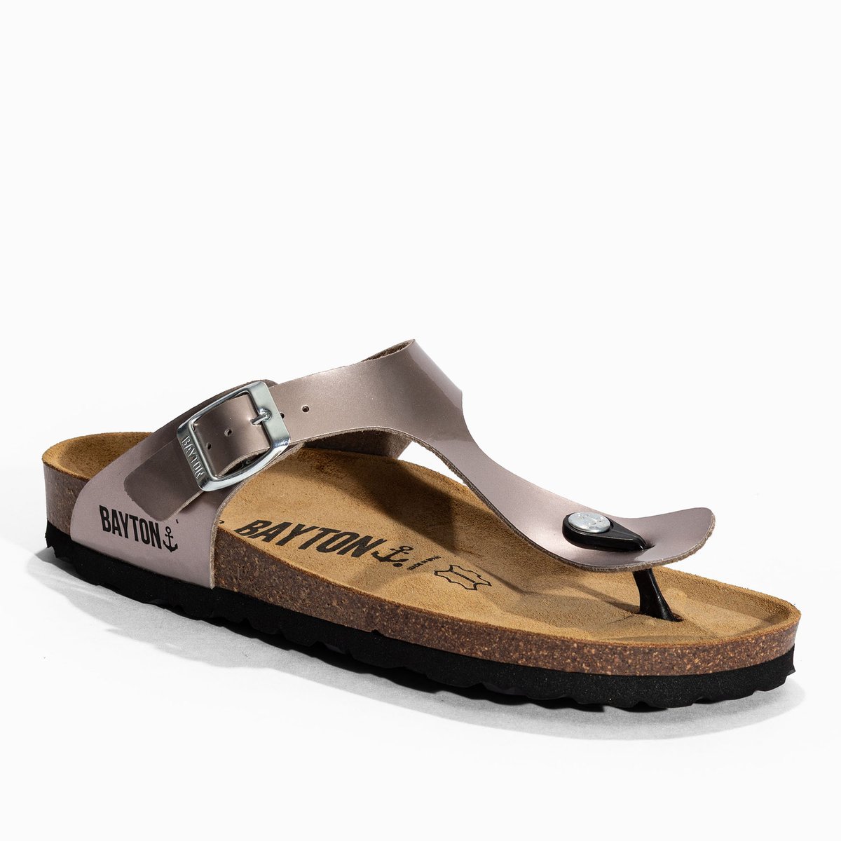 Tongs s MERCURE marron, BAYTON