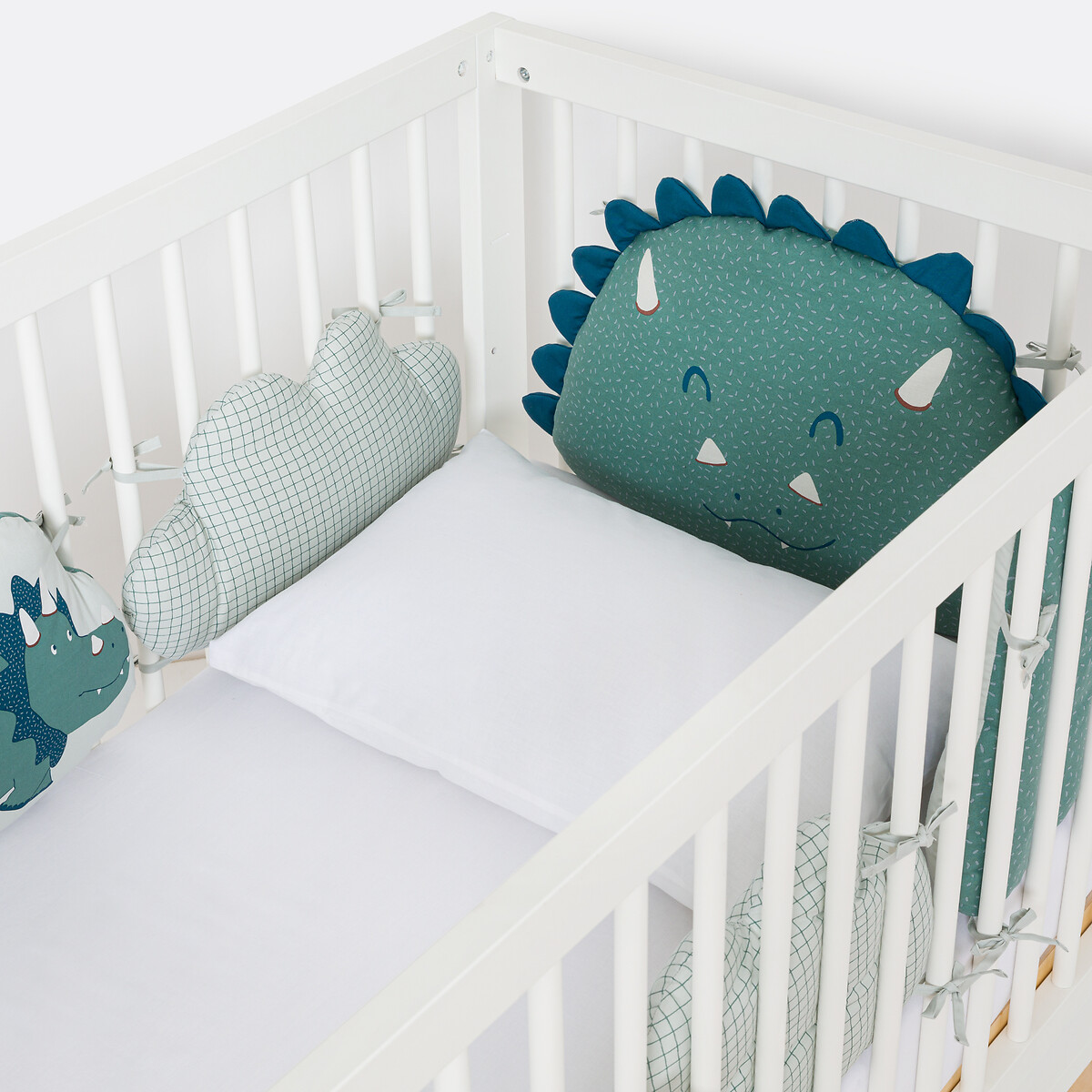Tour de lit modulable percale, Little Dino imprimé, LA REDOUTE INTERIEURS