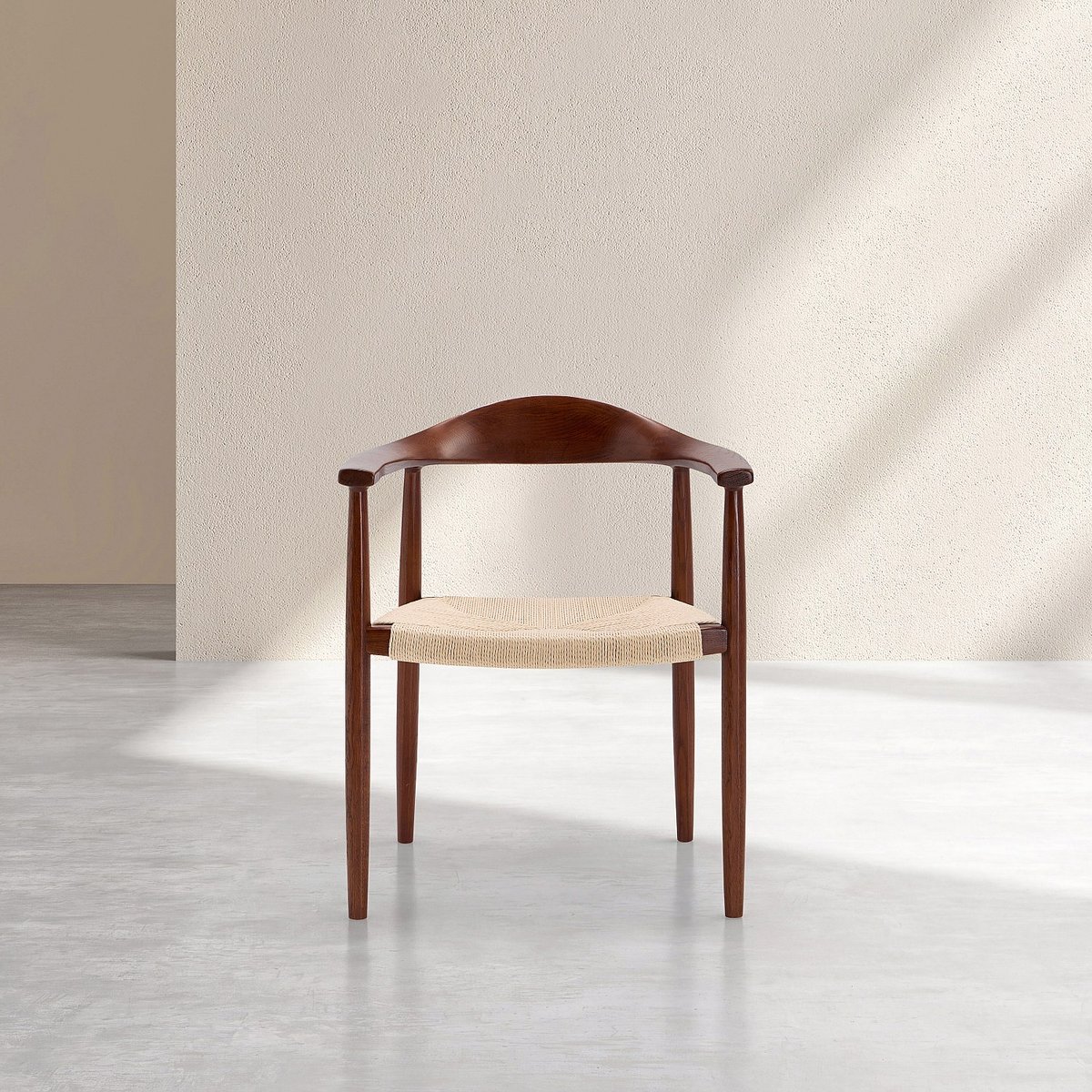 Chaise fibre naturelle AARON naturel clair, HABITAT