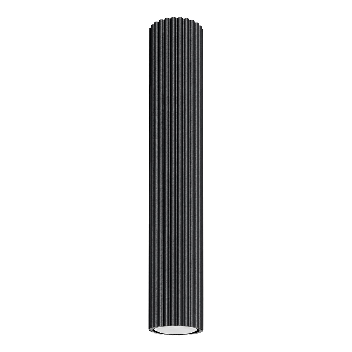 Plafonnier Aluminium Noir GU10 1 Karbon 40 noir, EDEN