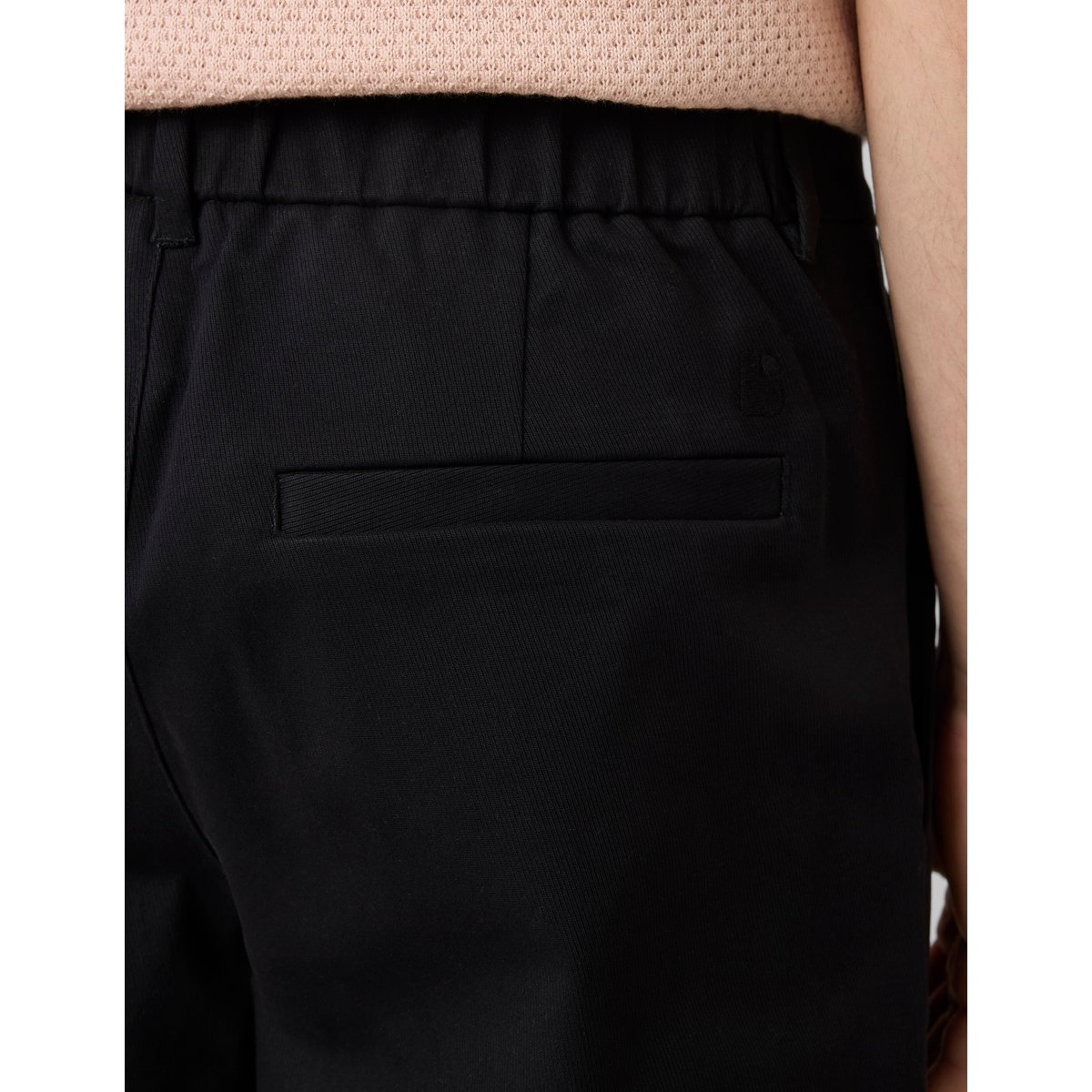 Pantalon chino à pinces noir, BZB