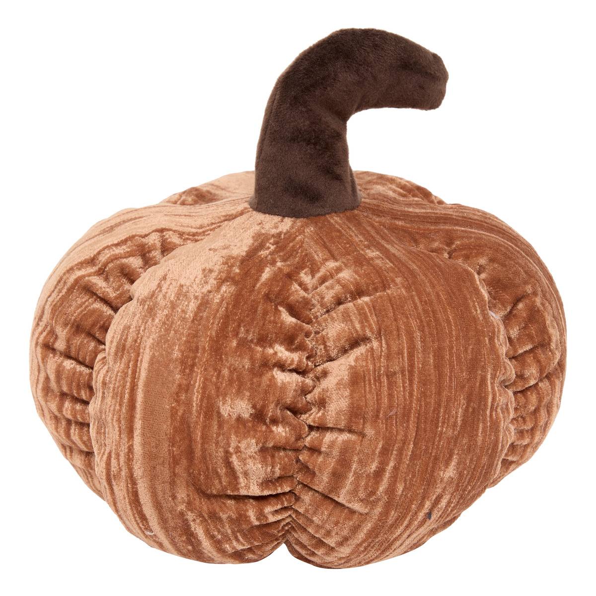 Coussin citrouille Automne rond 22x22cm modèle b, ATMOSPHERA