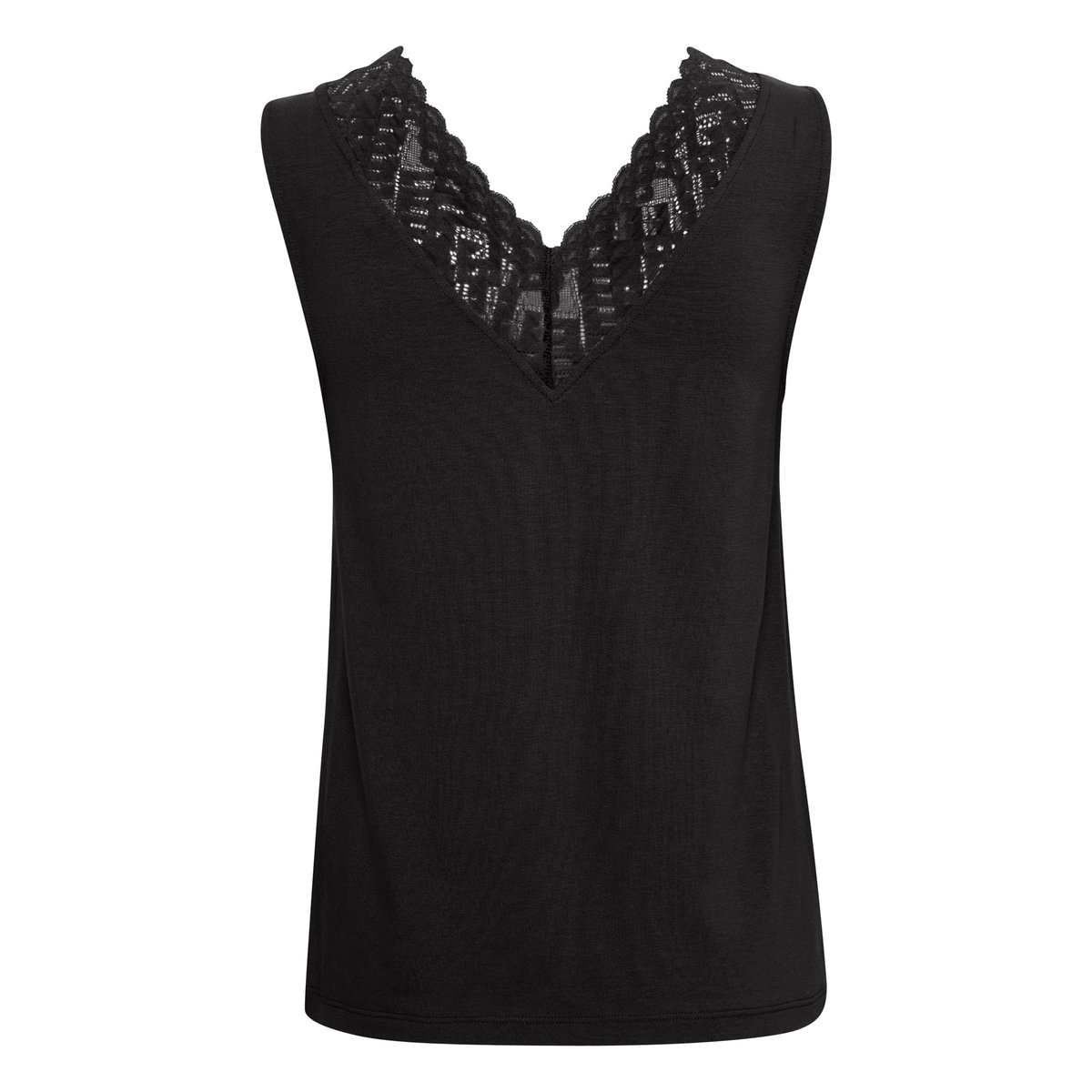 Jersey top noir pitch black, CREAM