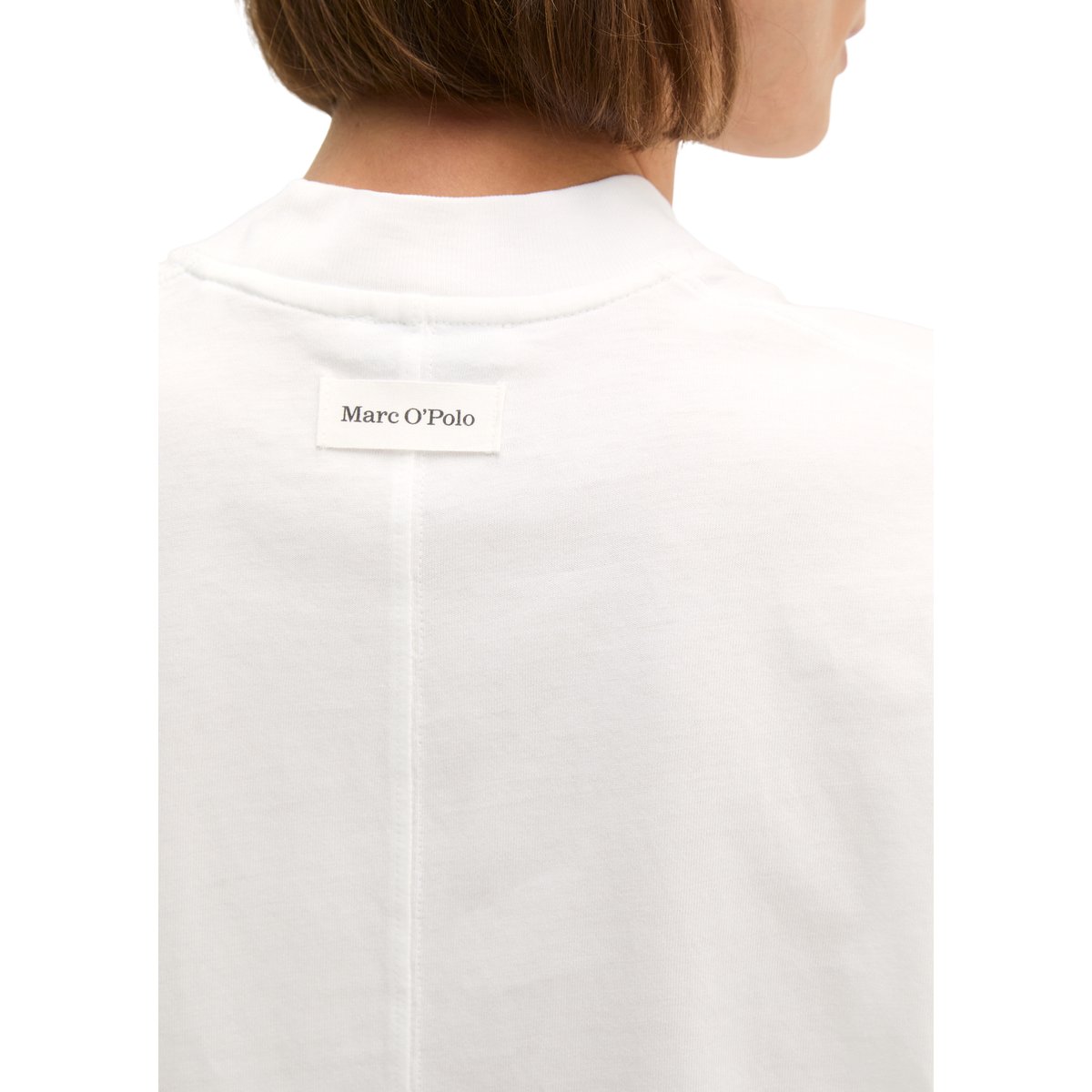 T-shirt oversize en jersey simple de coton blanc, MARC O'POLO
