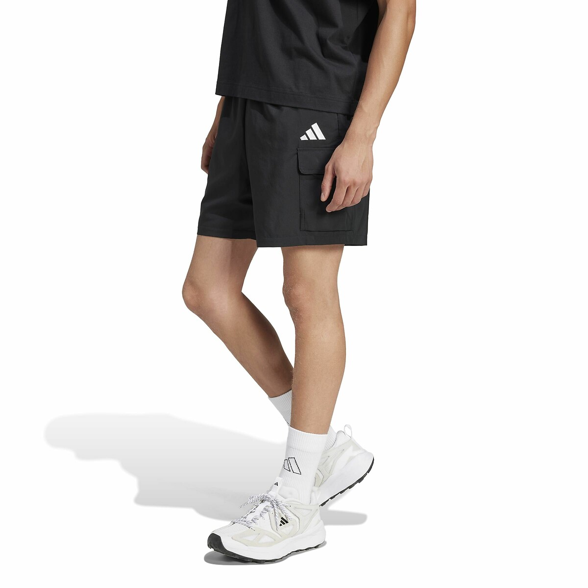 Short cargo petit logo Essentials Chelsea noir, ADIDAS SPORTSWEAR