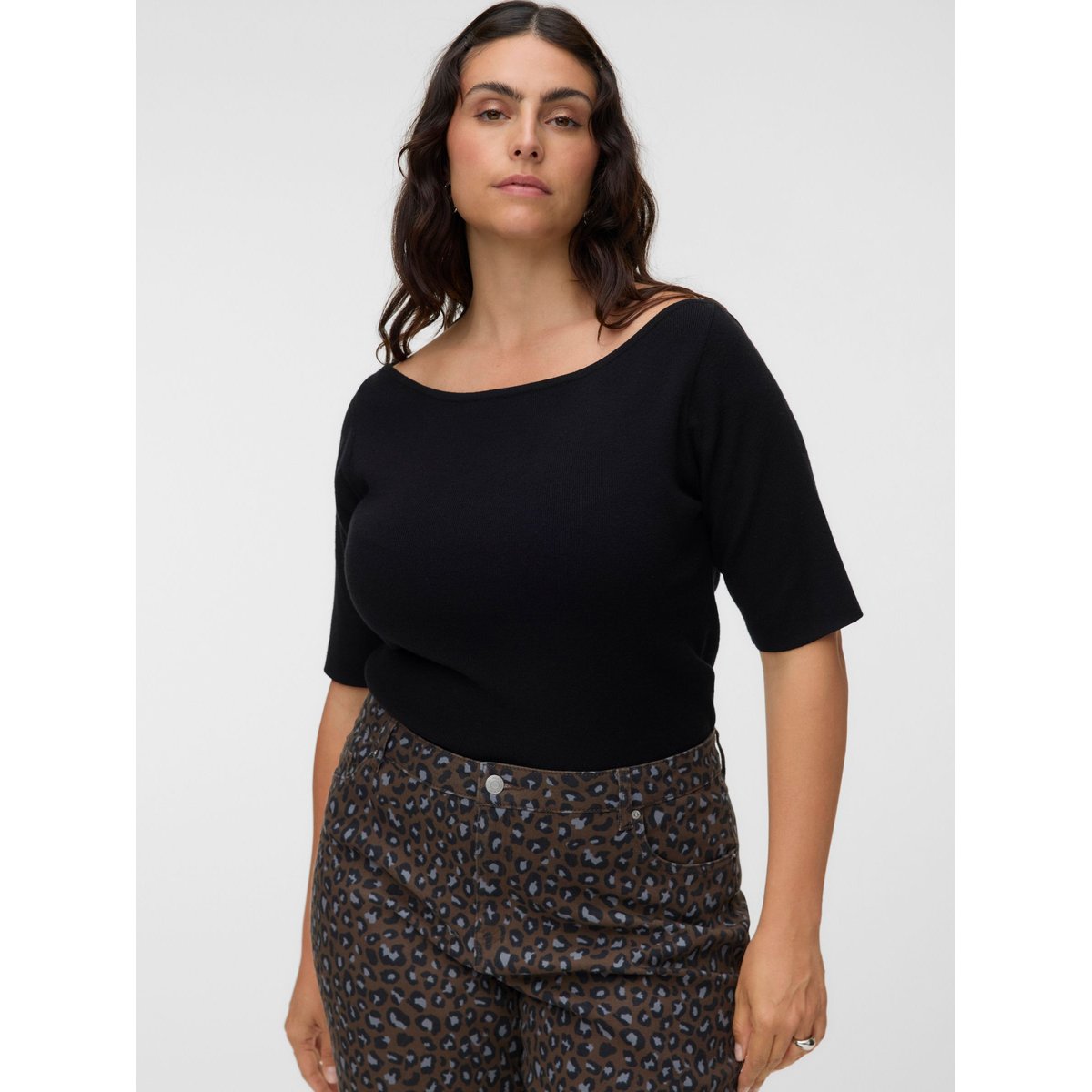 Pull En Maille black 1, VERO MODA