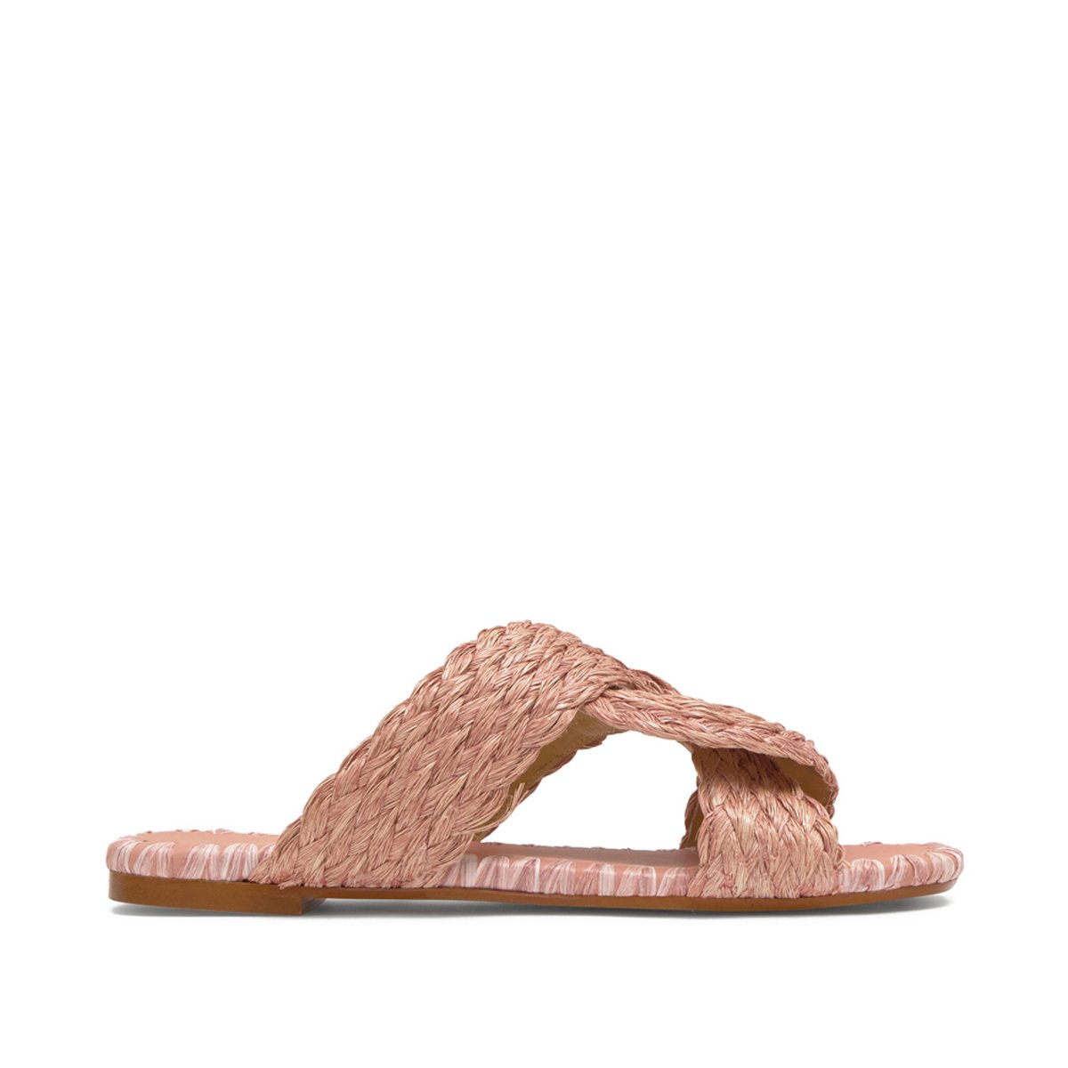 Sandales plates en raphia PADME LIGHT PLATFORM poudre, CASTANER