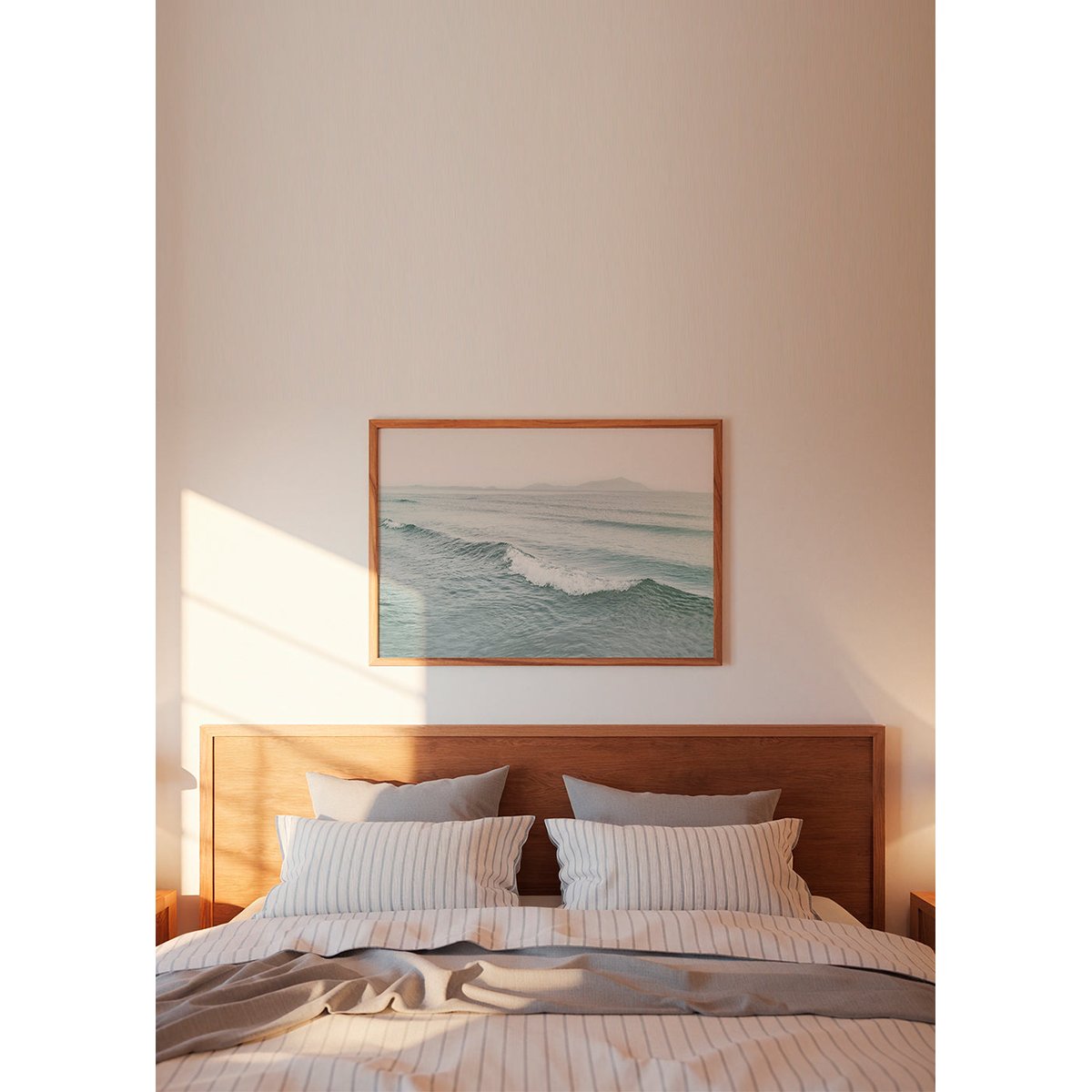Affiche avec tableau décoratif, 70 x 50 cm bleu, HANNUN