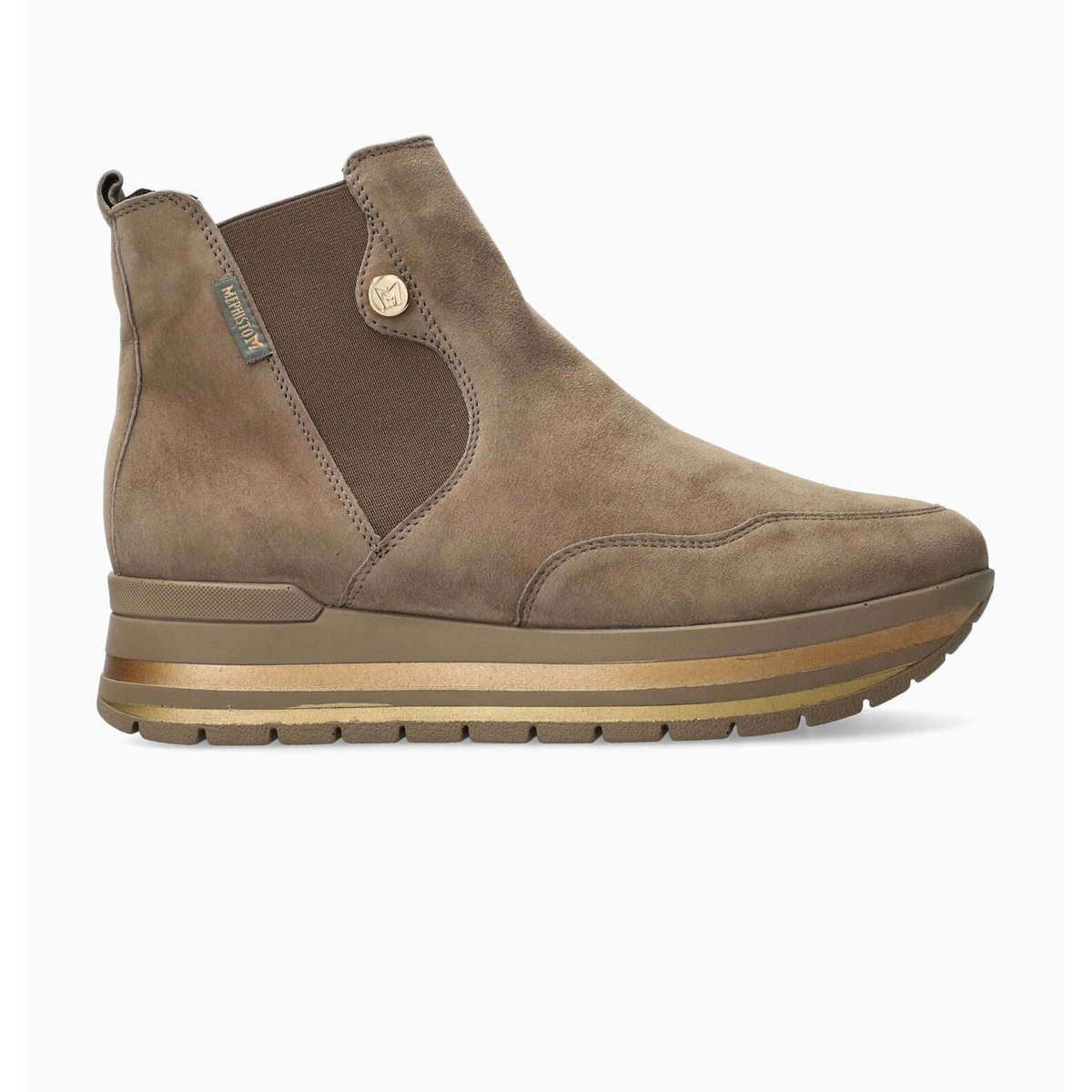 Baskets en cuir PAULINA noisette 5140, MEPHISTO