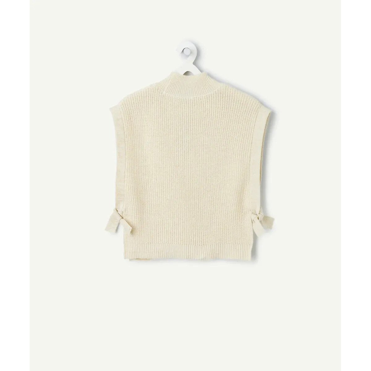 Sleeveless Jumper ecru , TAPE A L'OEIL