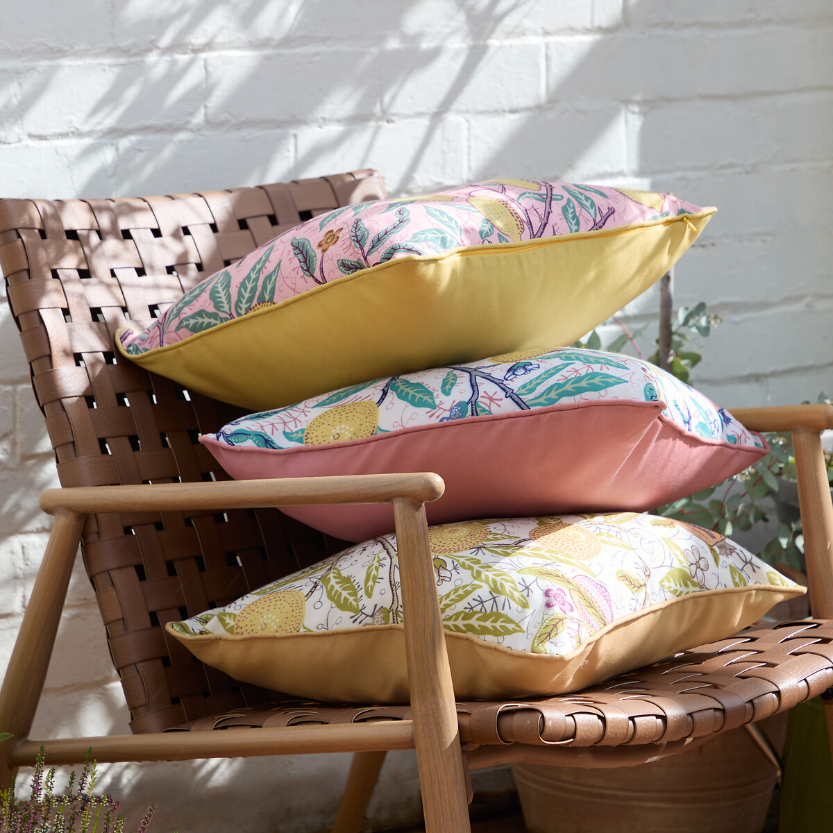 Fruits Outdoor Cushion blush, MORRIS & CO.