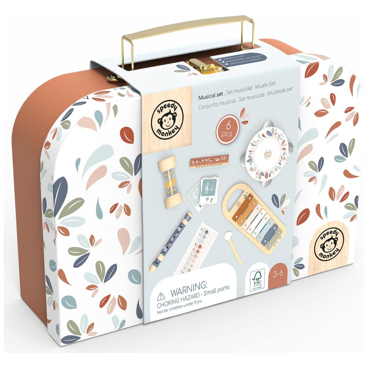 Valise musicale multicolore, SPEEDY MONKEY