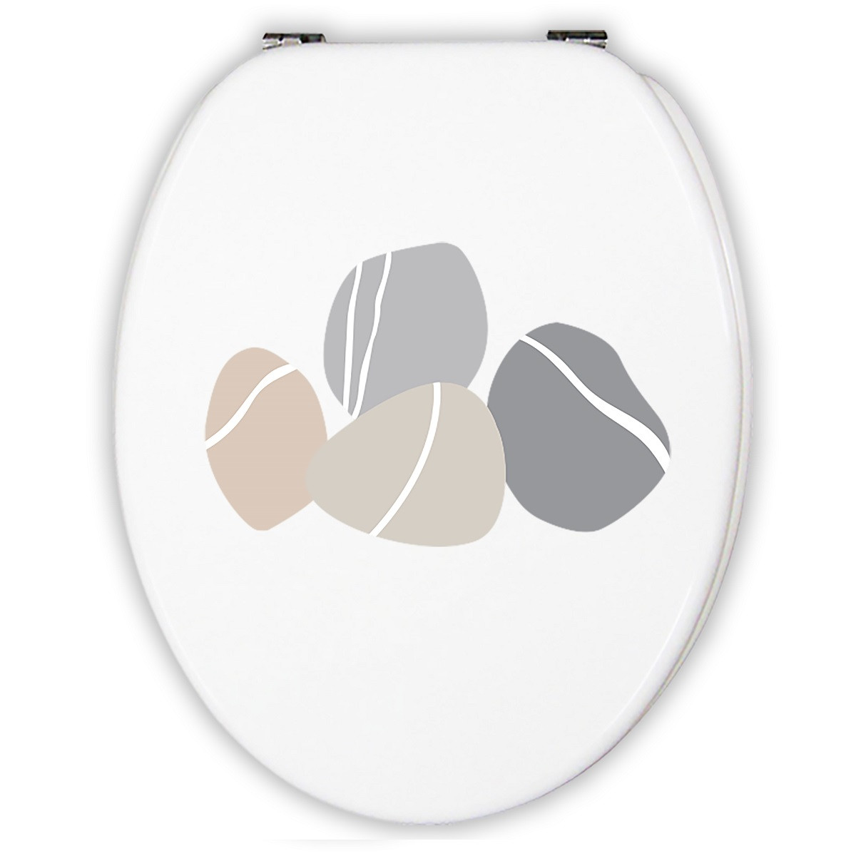 Abattant WC Galet ZEN blanc, GUY LEVASSEUR