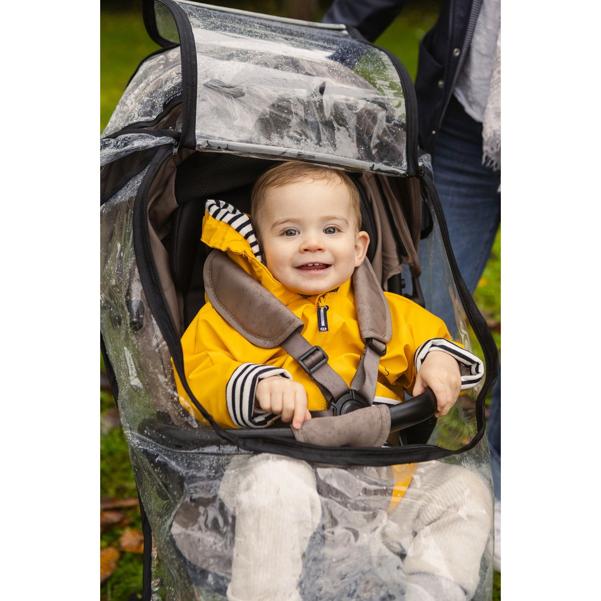 Housse de pluie coupe-vent pour poussette transparent, BEABA