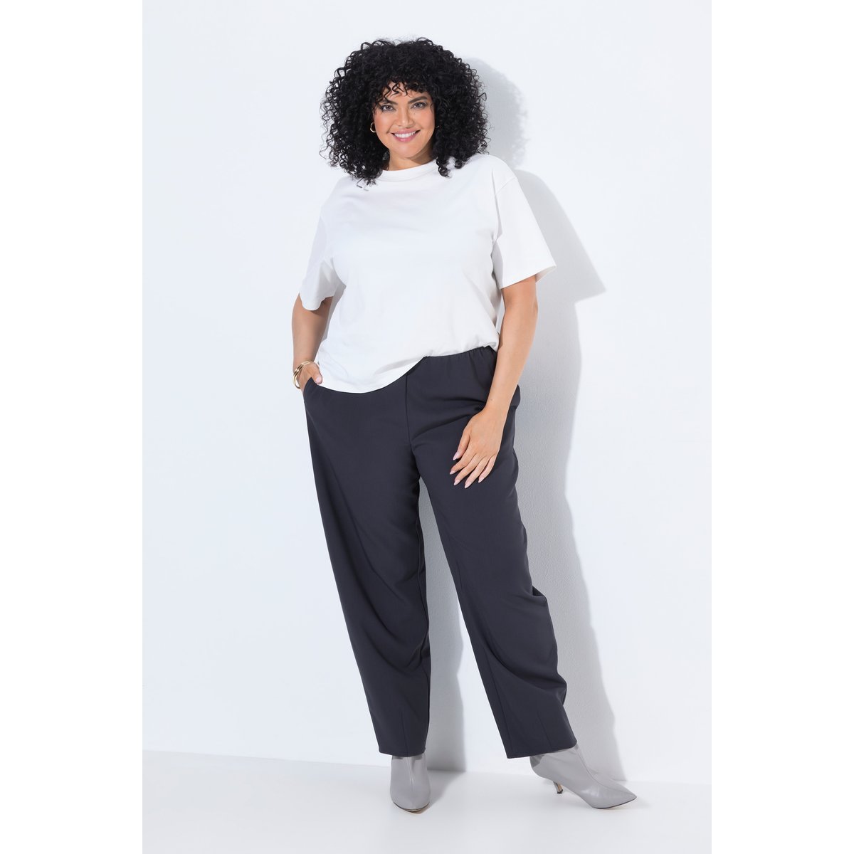 Pantalon Barrel olive foncé, ULLA POPKEN